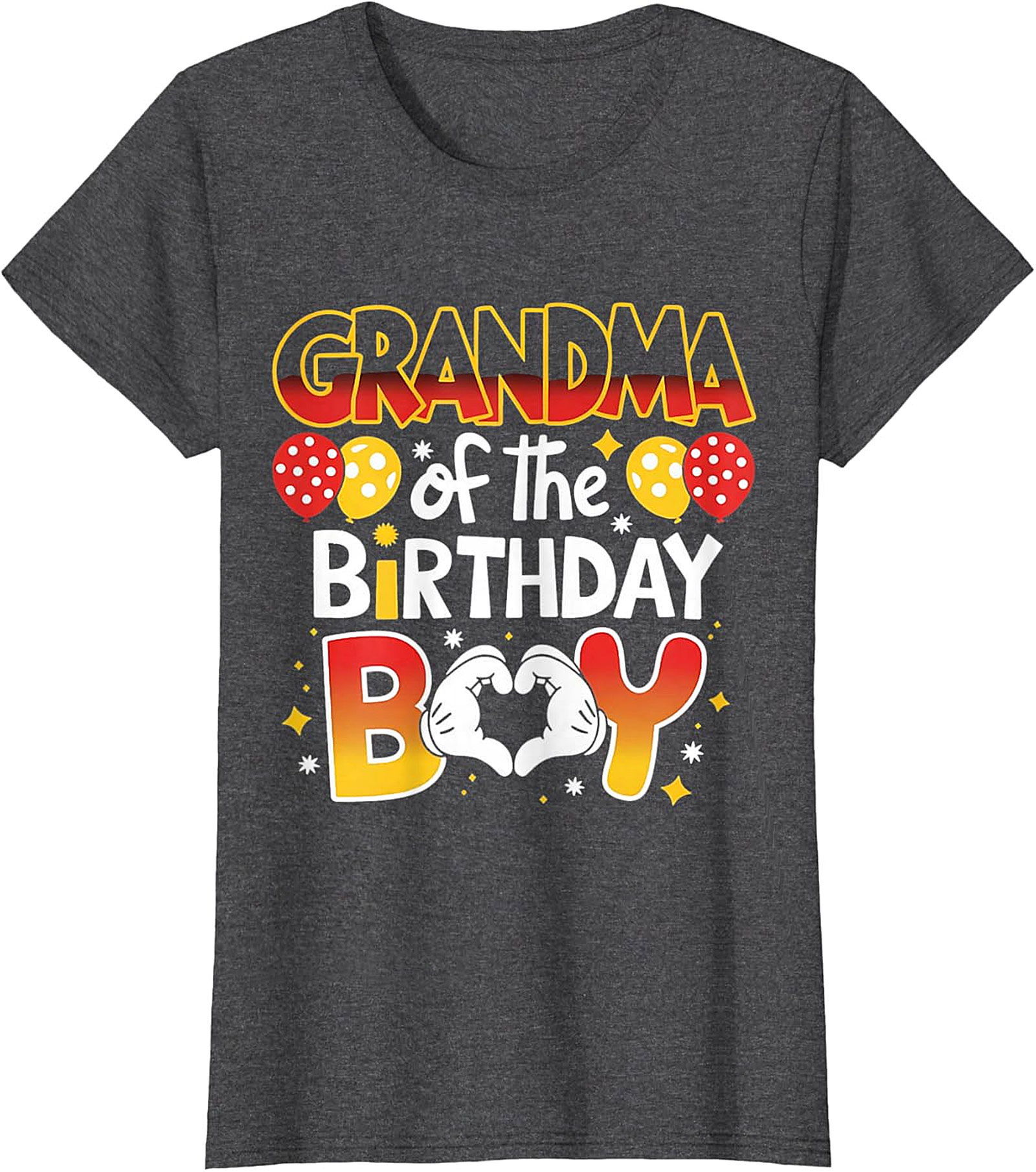 Grandma of the Birthday Boy T-shirt | Fun Family Party Tee