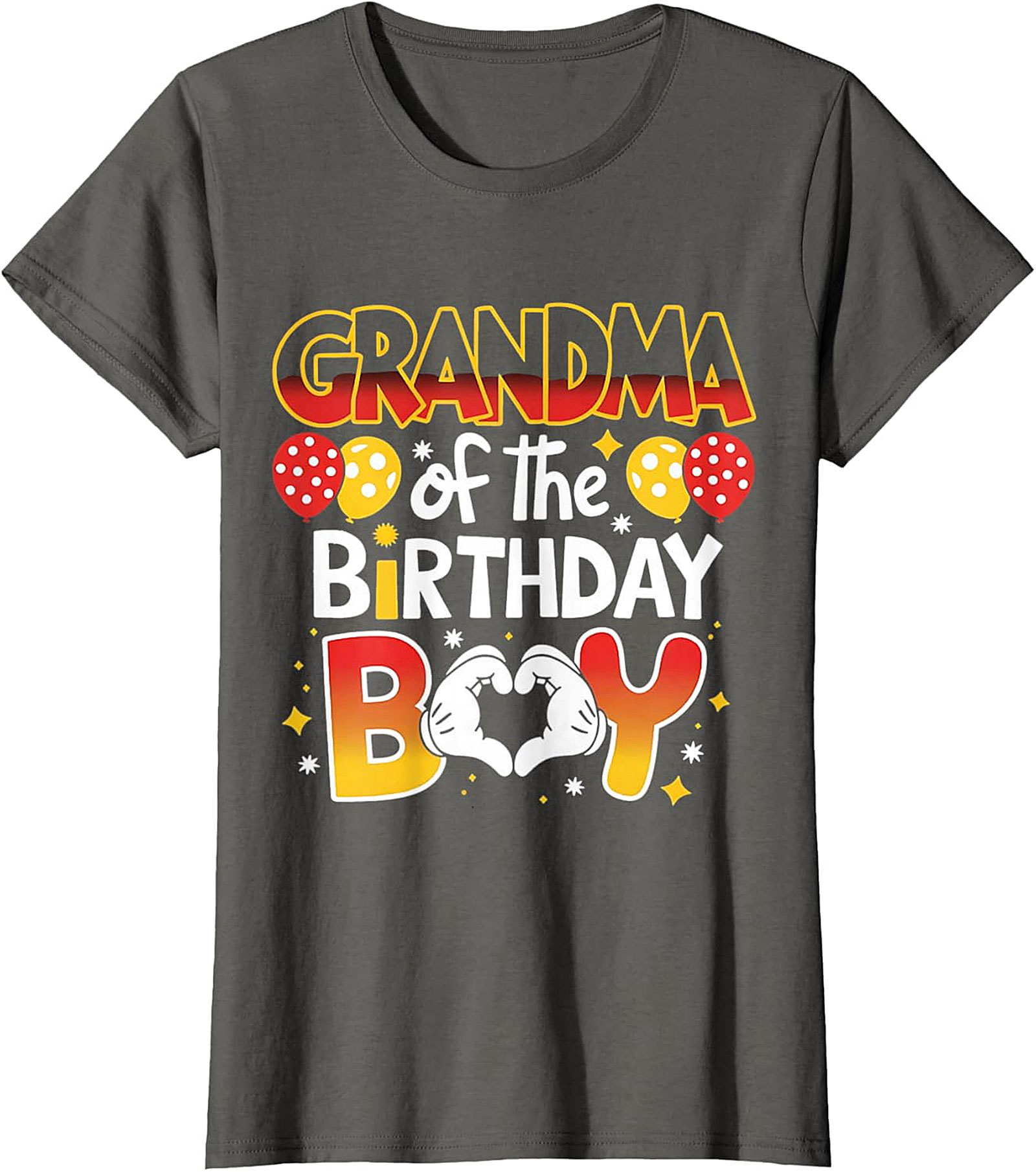 Grandma of the Birthday Boy T-shirt | Fun Family Party Tee