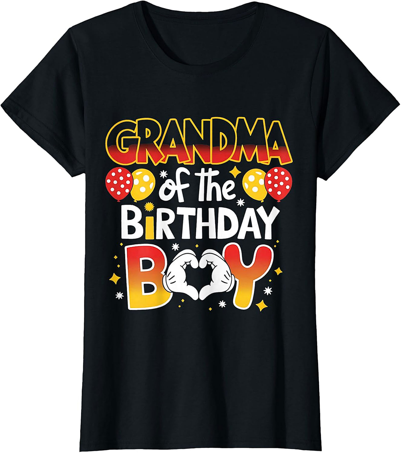 Grandma of the Birthday Boy T-shirt | Fun Family Party Tee