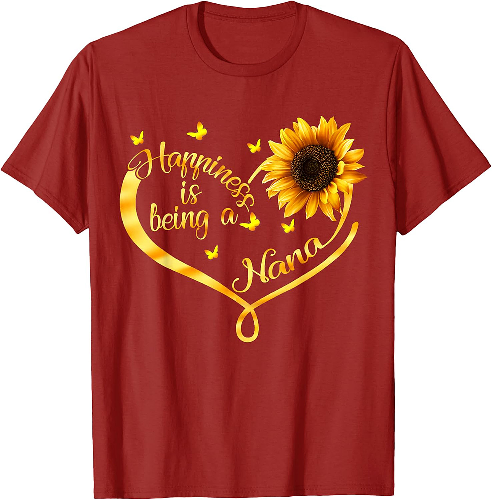 Happiness is Being a Nana T-shirt | Sunflower Graphic Tee