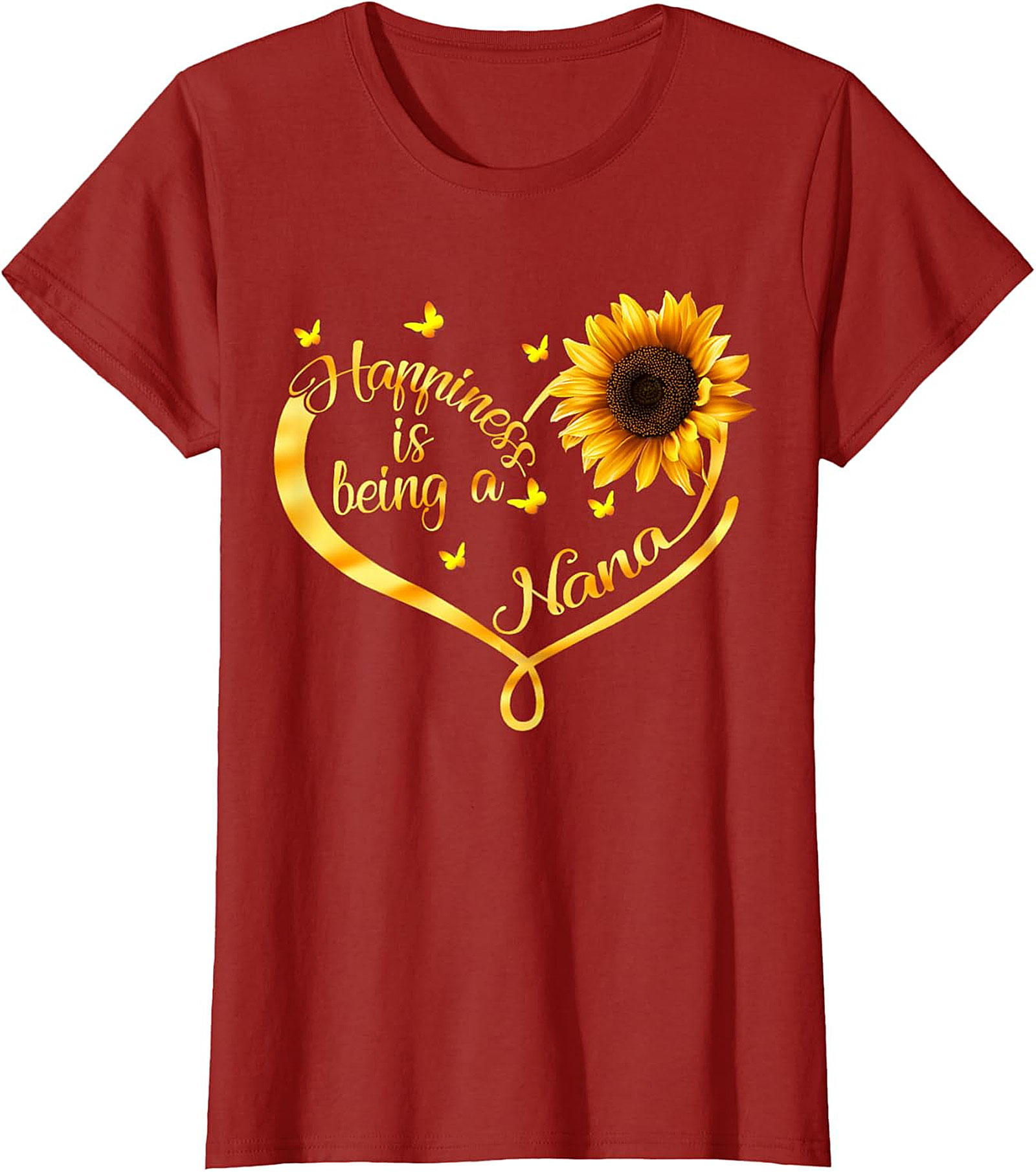 Happiness is Being a Nana T-shirt | Sunflower Graphic Tee