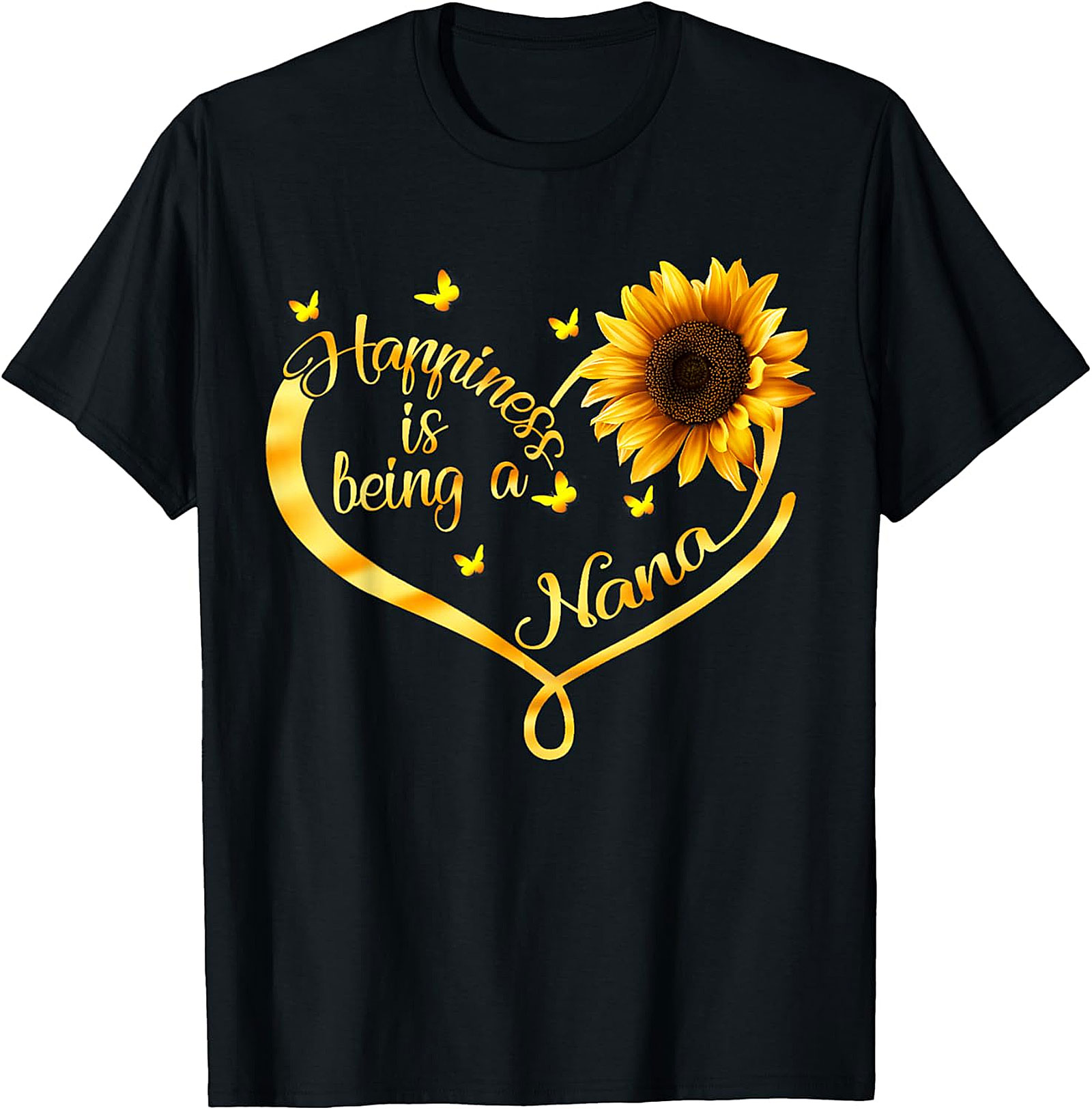 Happiness is Being a Nana T-shirt | Sunflower Graphic Tee