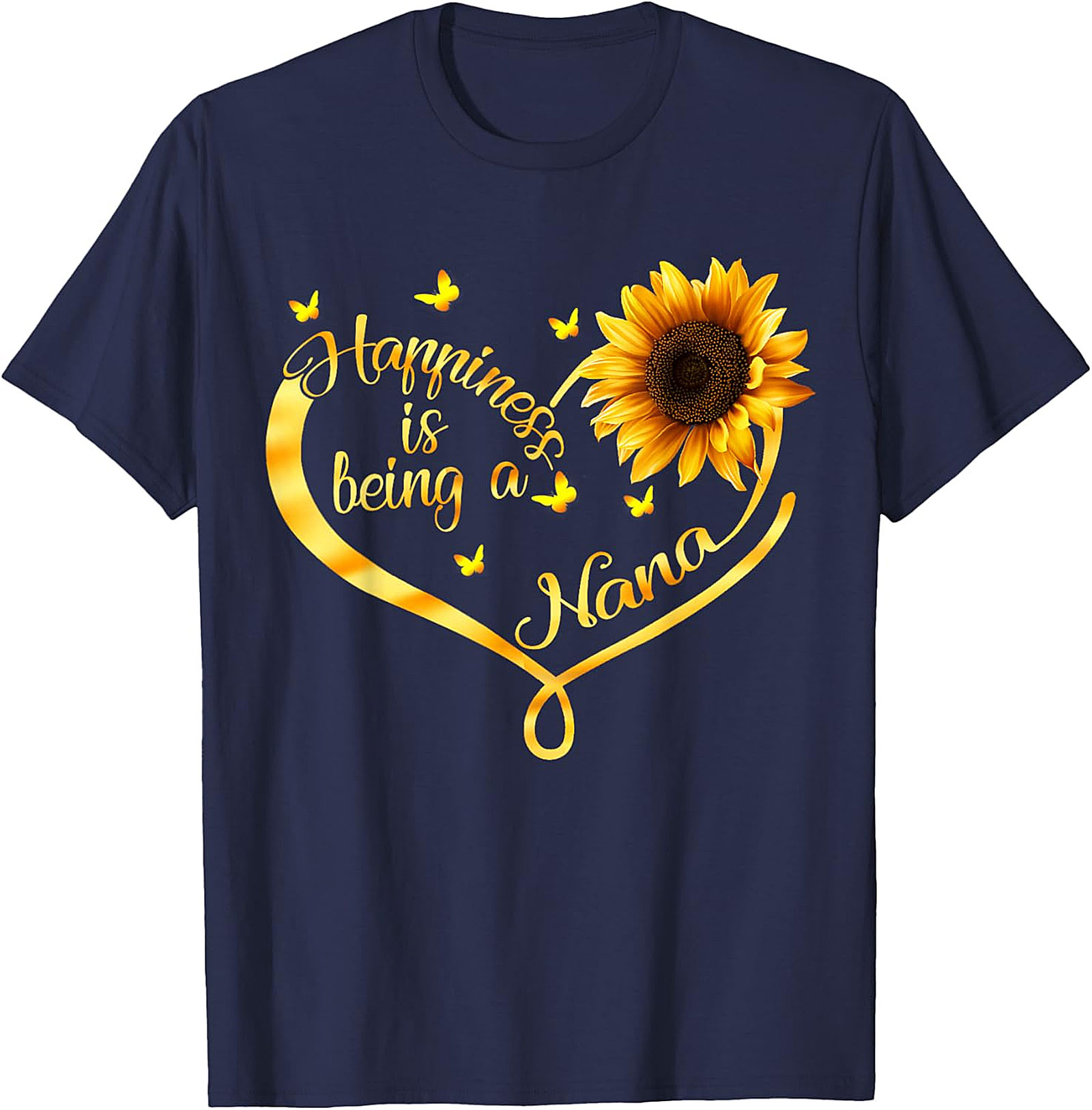 Happiness is Being a Nana T-shirt | Sunflower Graphic Tee