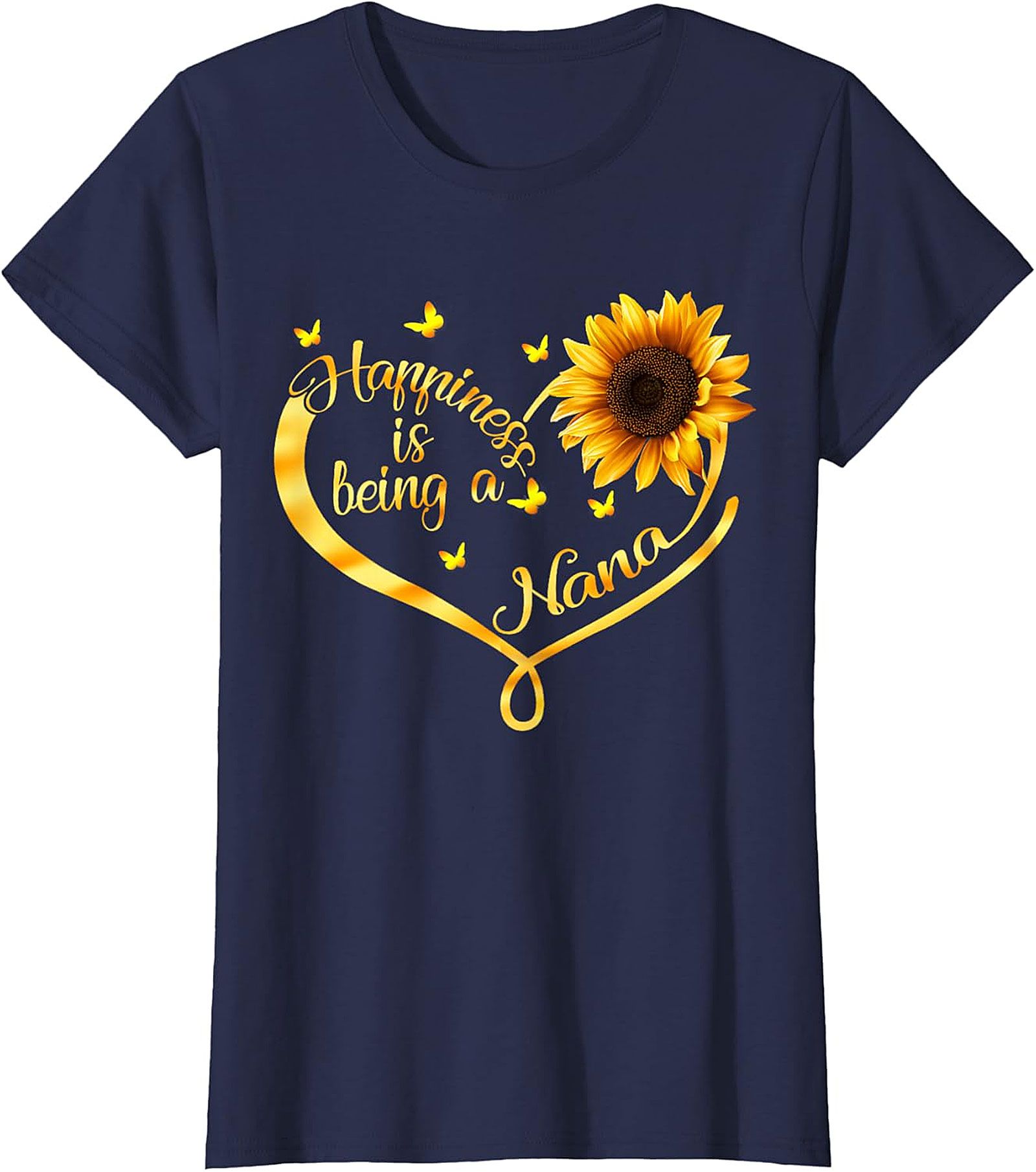 Happiness is Being a Nana T-shirt | Sunflower Graphic Tee