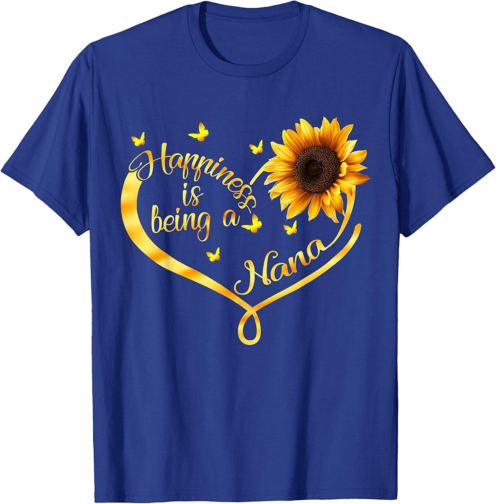 Happiness is Being a Nana T-shirt | Sunflower Graphic Tee