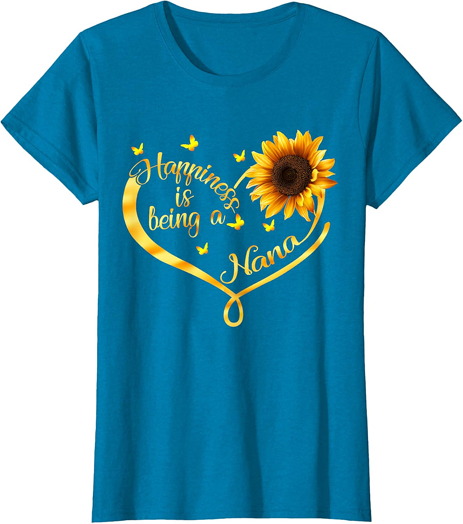 Happiness is Being a Nana T-shirt | Sunflower Graphic Tee