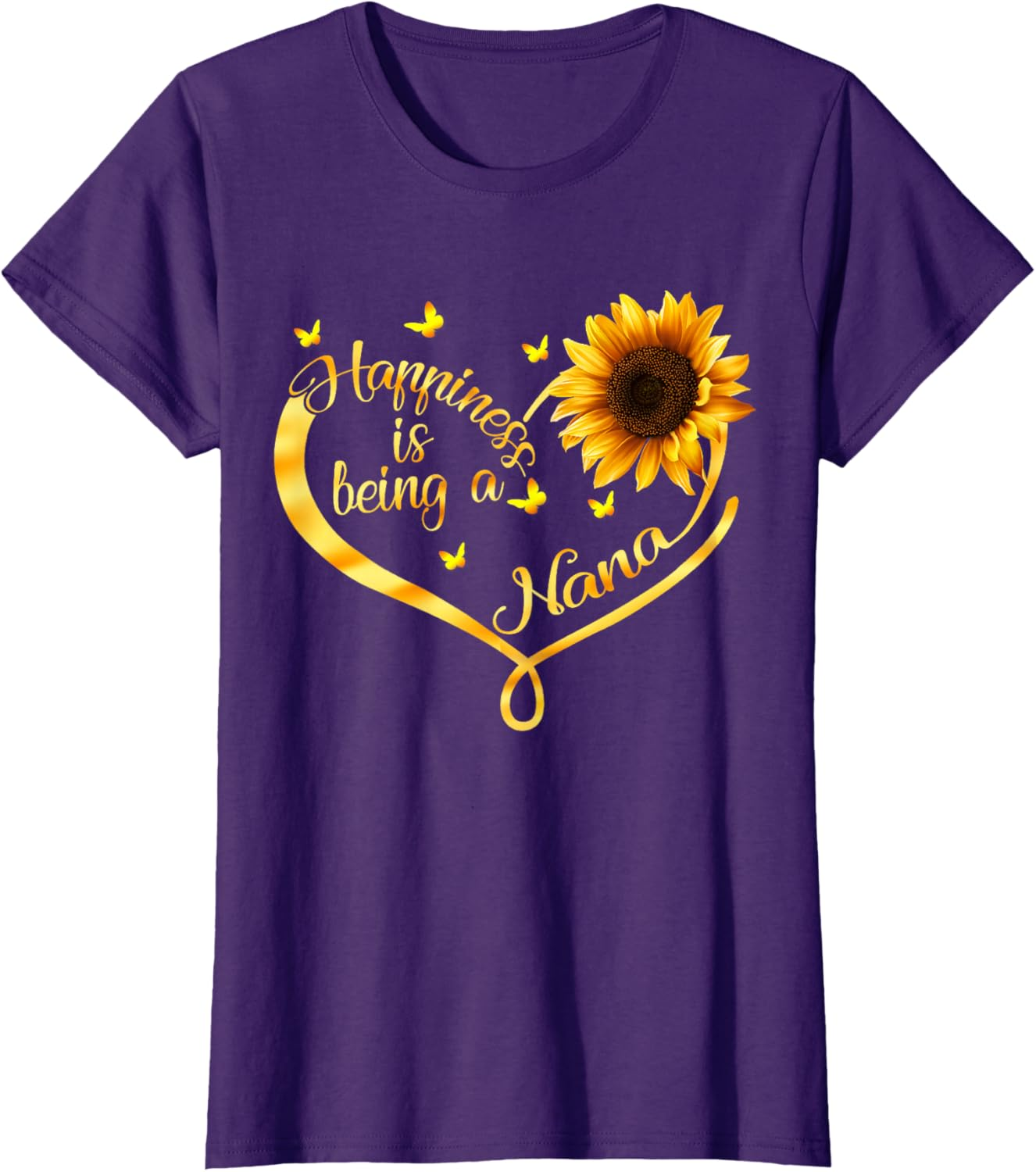 Happiness is Being a Nana T-shirt | Sunflower Graphic Tee