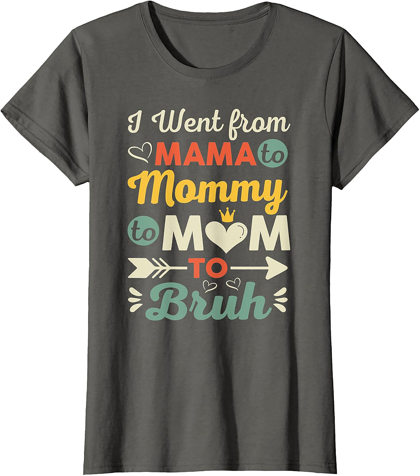 Mama to Mommy to Mom to Bruh T-shirt Funny Motherhood Tee