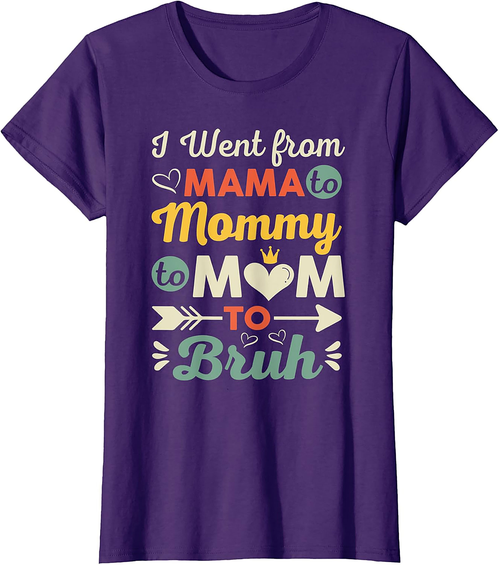Mama to Mommy to Mom to Bruh T-shirt Funny Motherhood Tee