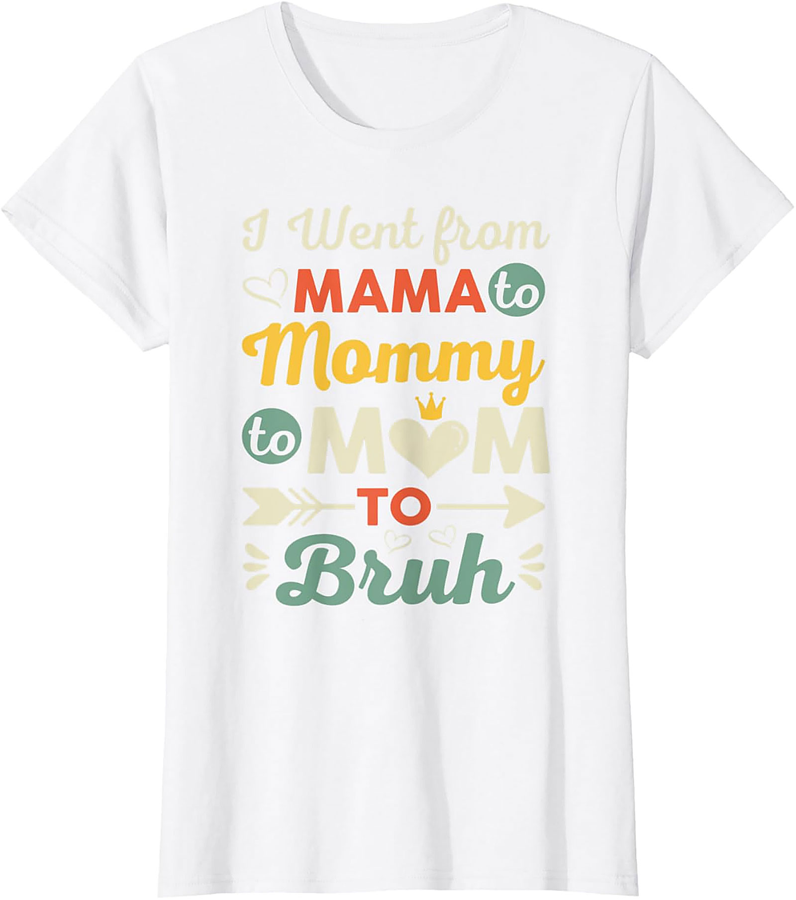 Mama to Mommy to Mom to Bruh T-shirt Funny Motherhood Tee