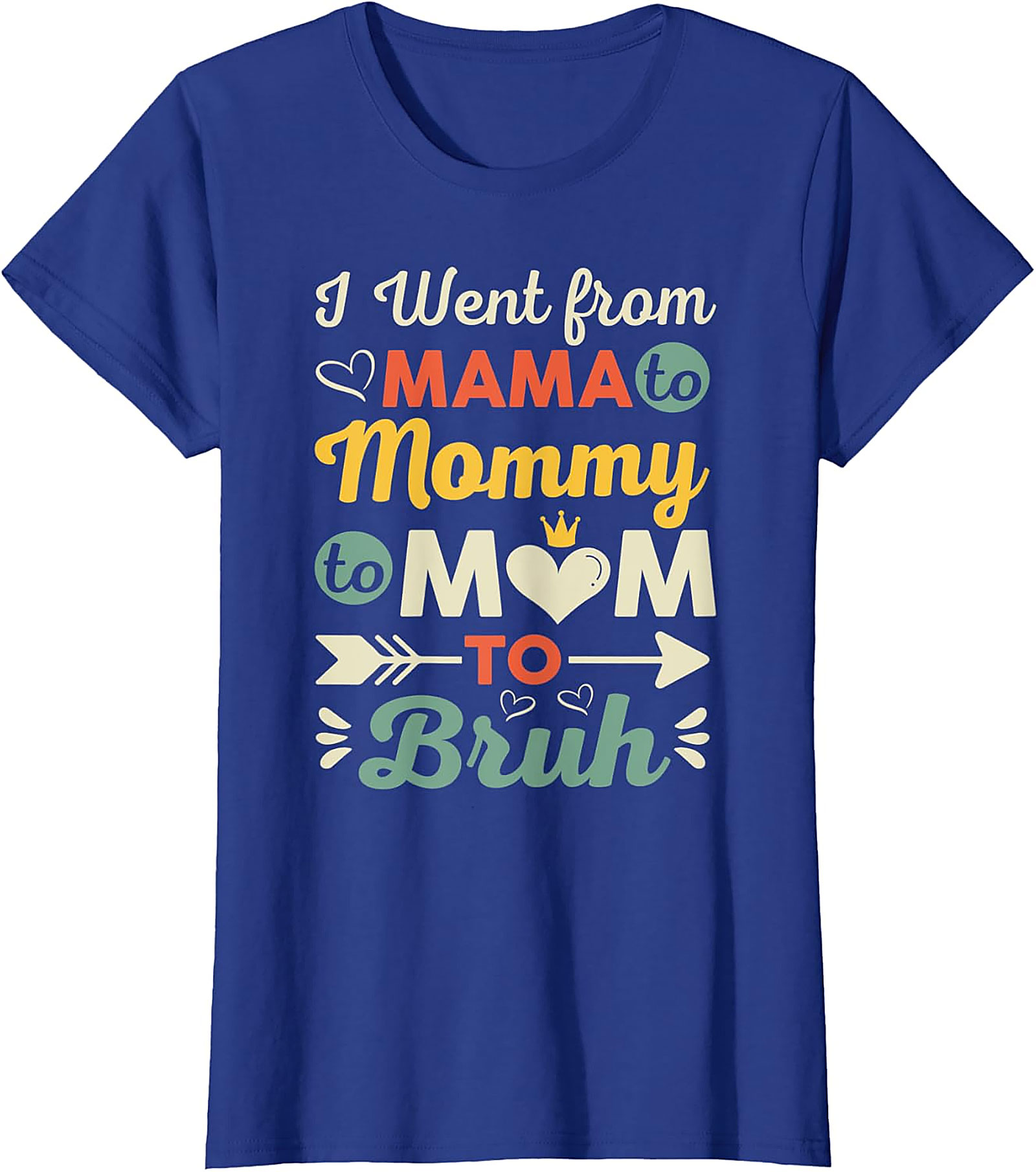 Mama to Mommy to Mom to Bruh T-shirt Funny Motherhood Tee