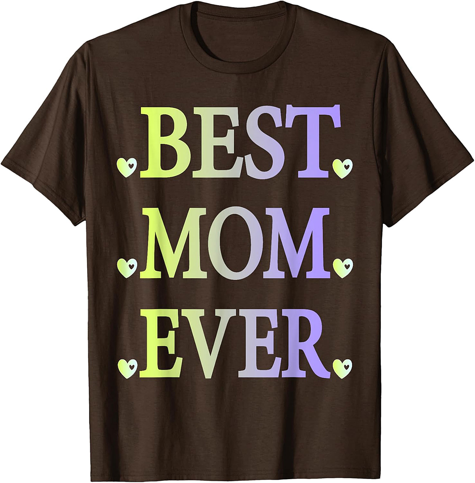  Best Mom Ever T-Shirt Pastel Gradient Graphic Tee