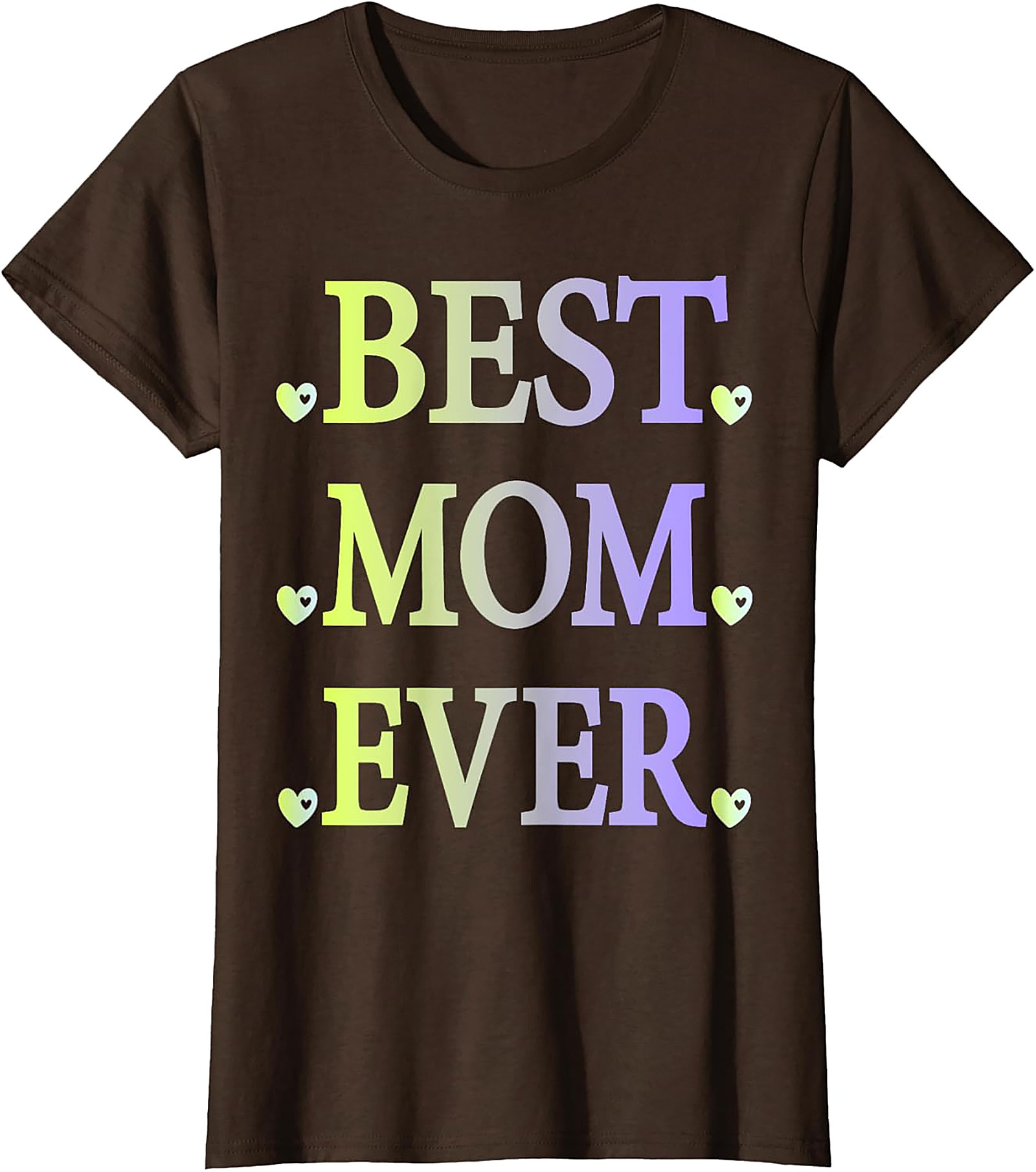  Best Mom Ever T-Shirt Pastel Gradient Graphic Tee