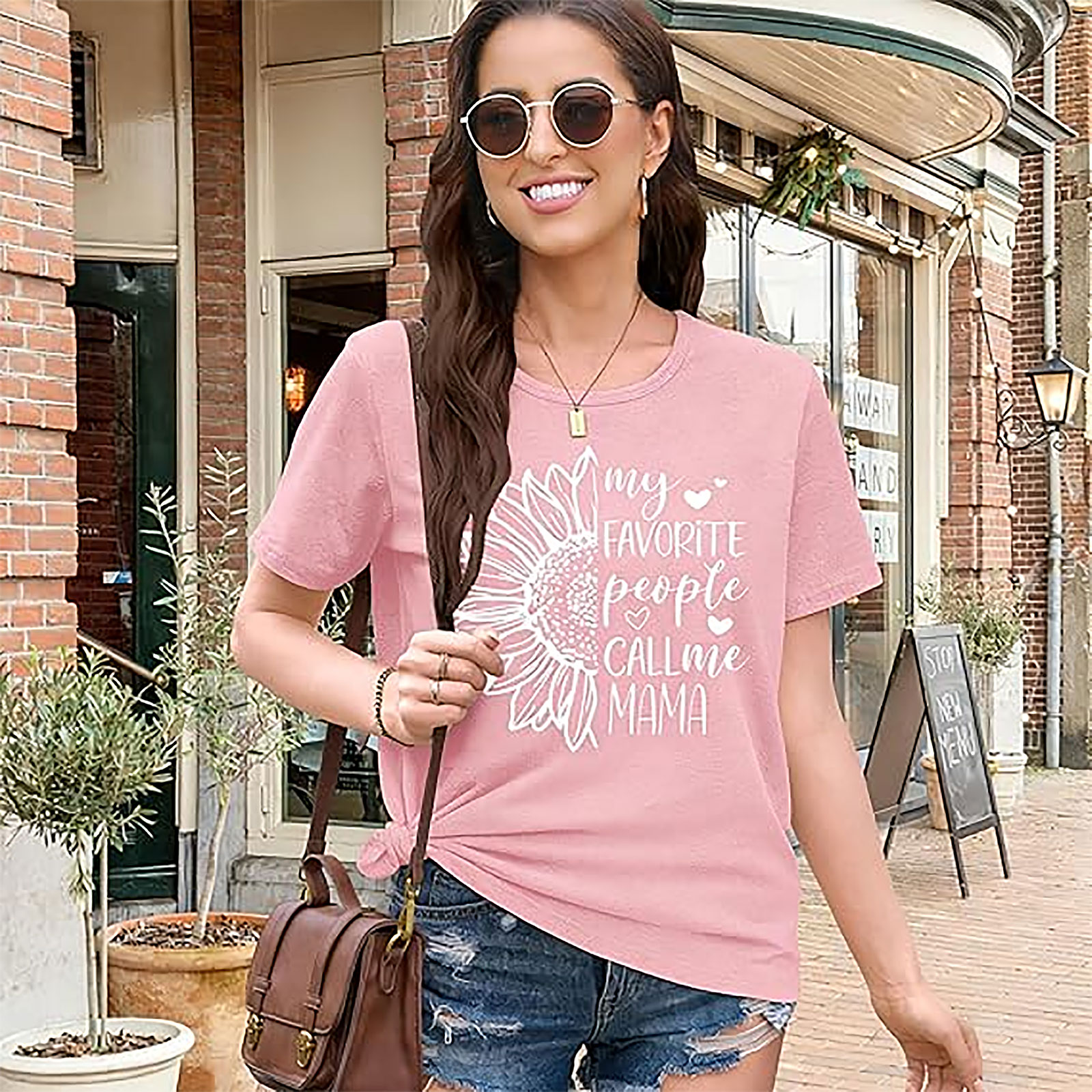 My Favorite People Call Me Mama Sunflower T-shirt | Cute Gift