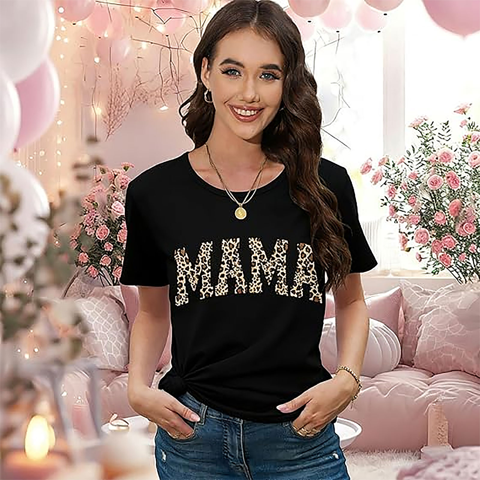 My Favorite People Call Me Mama Sunflower T-shirt | Cute Gift