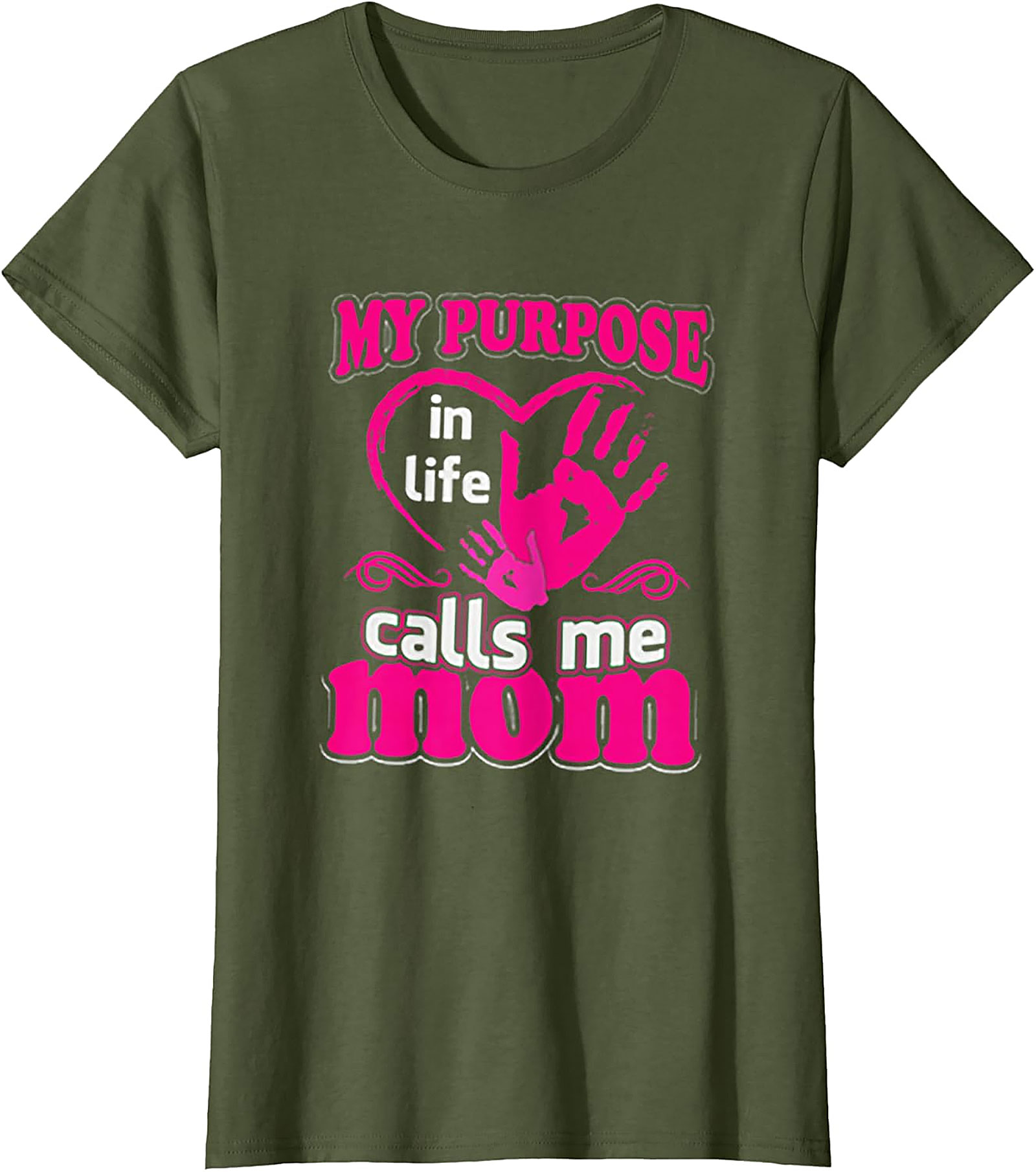 My Purpose Calls Me Mom T-shirt Heart Graphic Tee