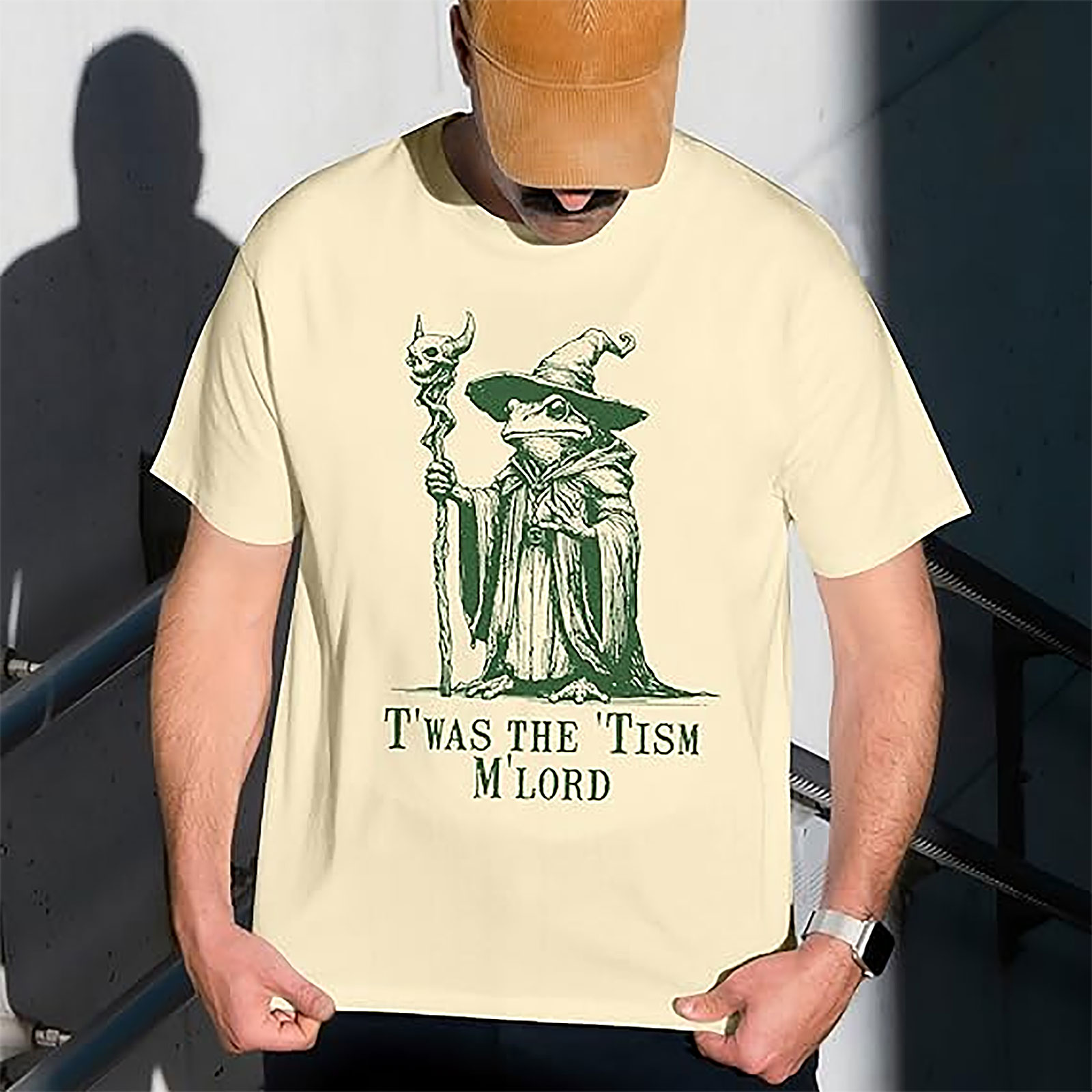 Frog Wizard T'was The 'Tism M'Lord T-shirt | Funny Graphic Tee