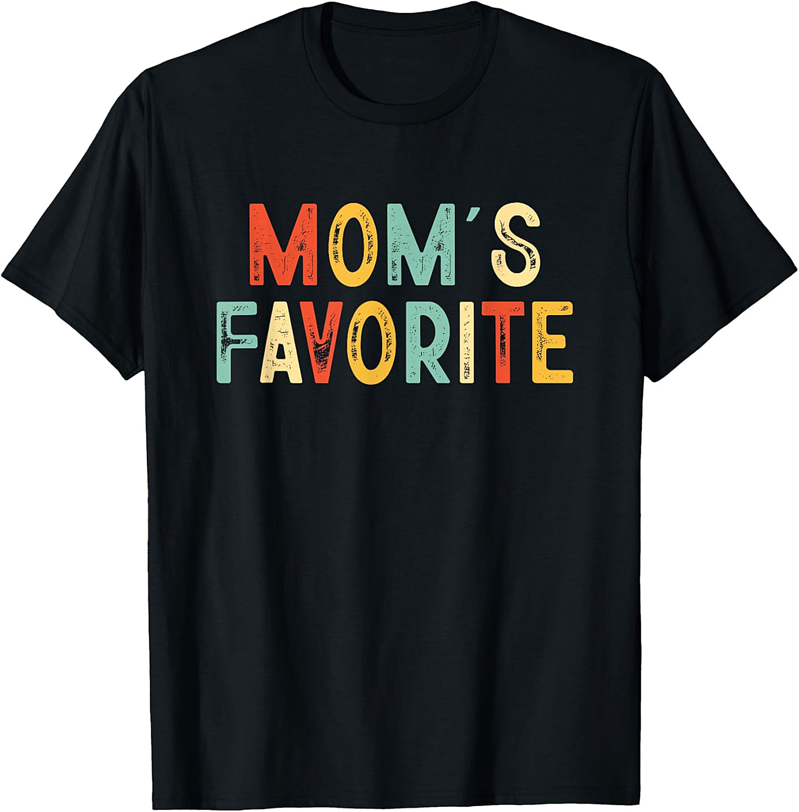 Mom's Favorite T-shirt Funny Retro Sibling Graphic Tee