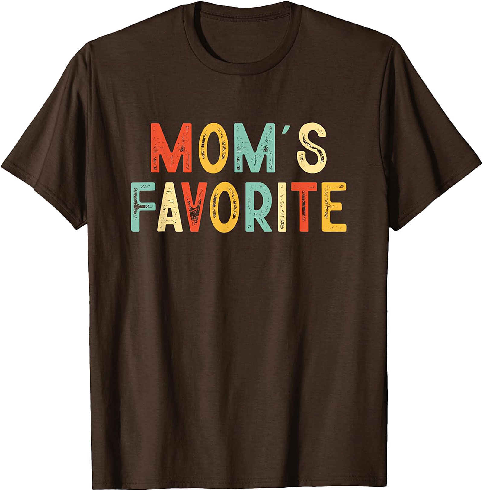 Mom's Favorite T-shirt Funny Retro Sibling Graphic Tee