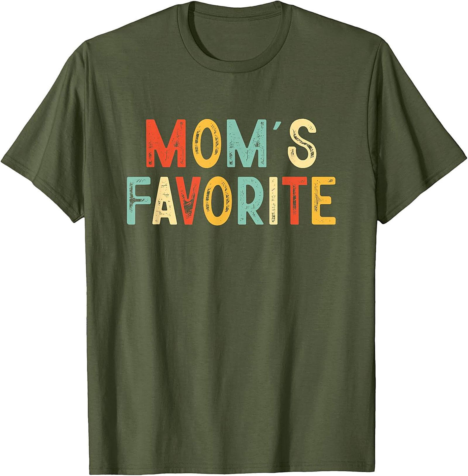 Mom's Favorite T-shirt Funny Retro Sibling Graphic Tee
