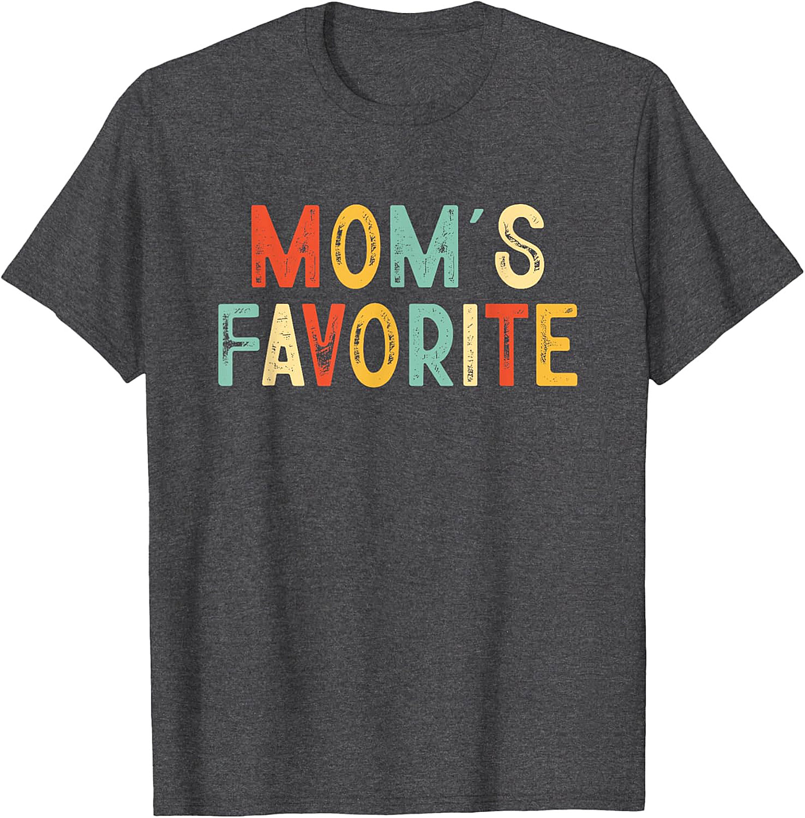 Mom's Favorite T-shirt Funny Retro Sibling Graphic Tee
