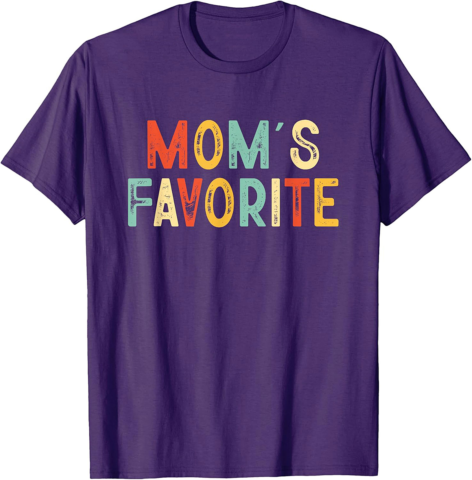 Mom's Favorite T-shirt Funny Retro Sibling Graphic Tee