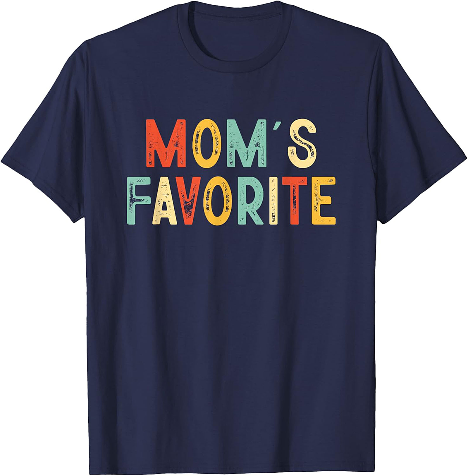 Mom's Favorite T-shirt Funny Retro Sibling Graphic Tee