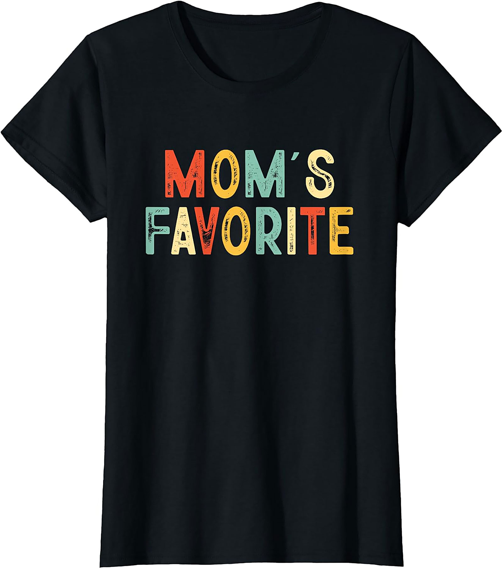 Mom's Favorite T-shirt Funny Retro Sibling Graphic Tee