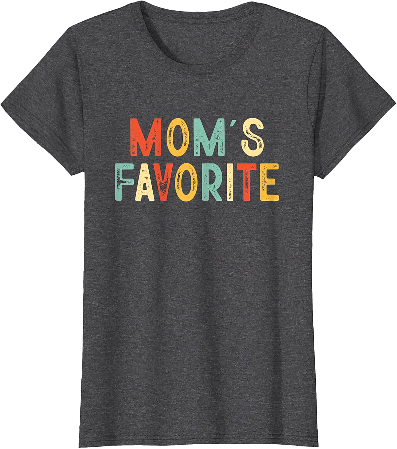 Mom's Favorite T-shirt Funny Retro Sibling Graphic Tee