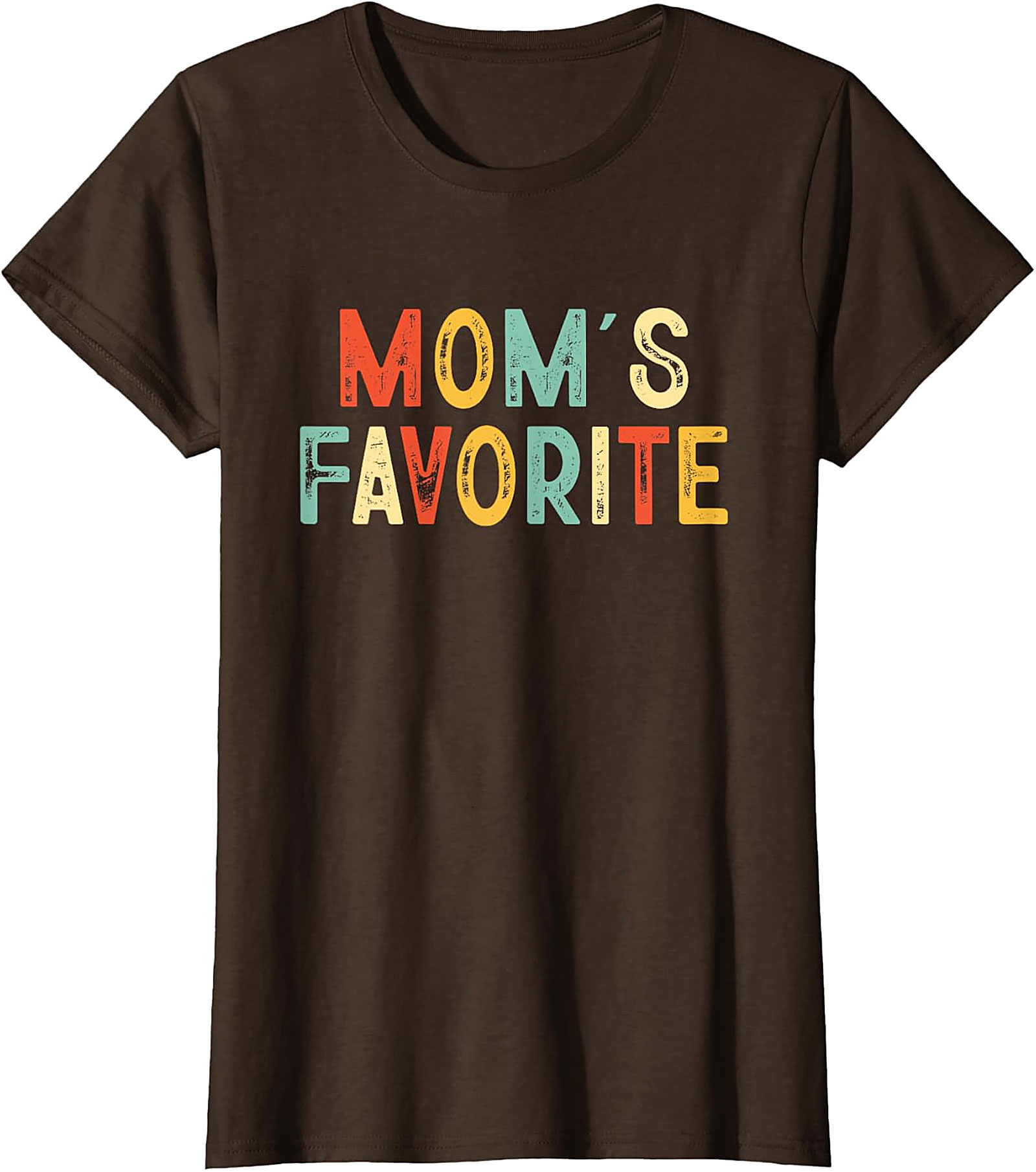 Mom's Favorite T-shirt Funny Retro Sibling Graphic Tee