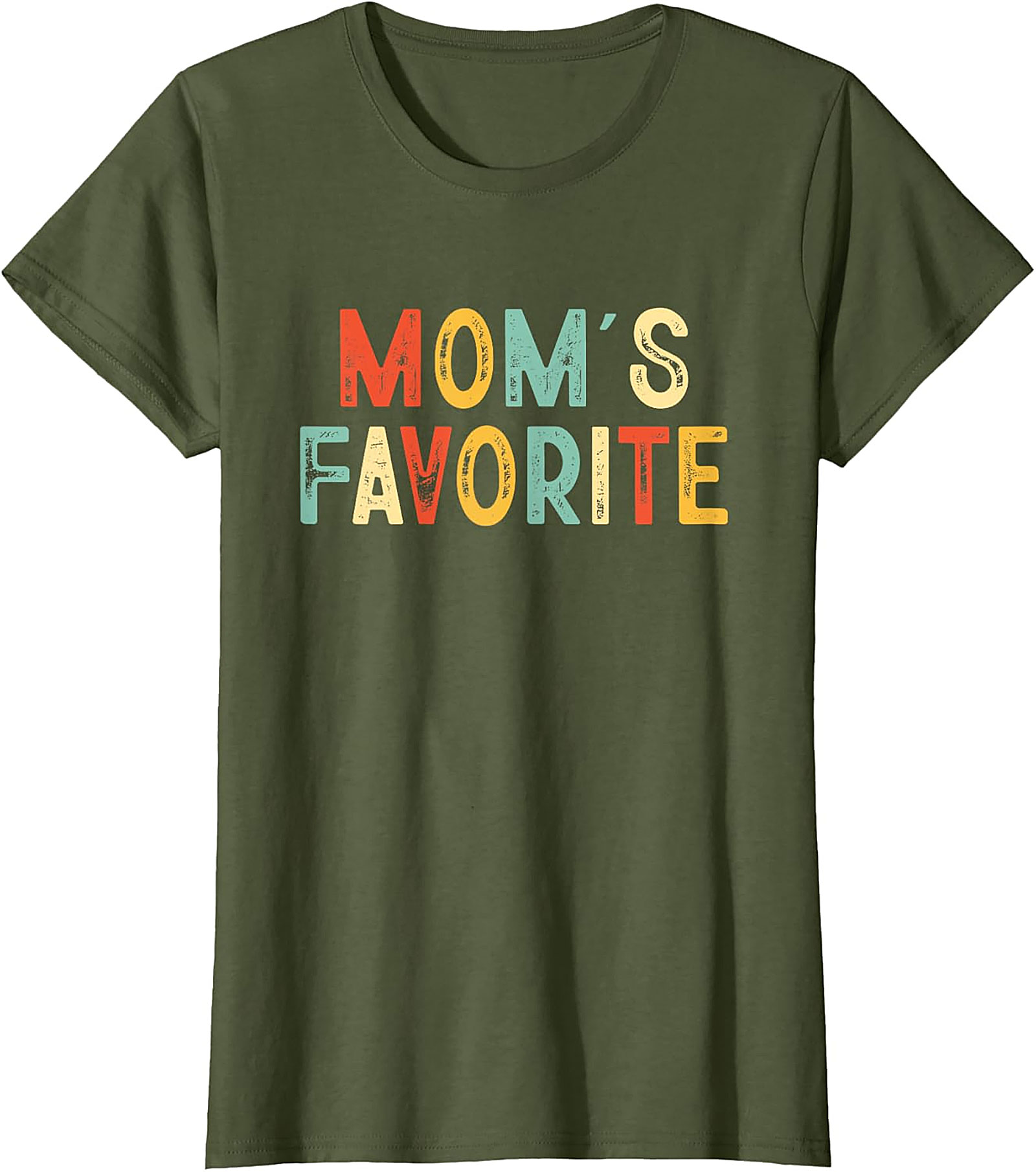 Mom's Favorite T-shirt Funny Retro Sibling Graphic Tee