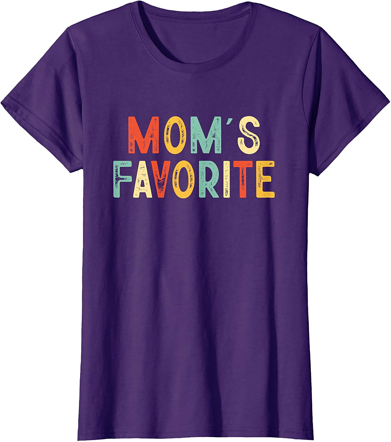Mom's Favorite T-shirt Funny Retro Sibling Graphic Tee