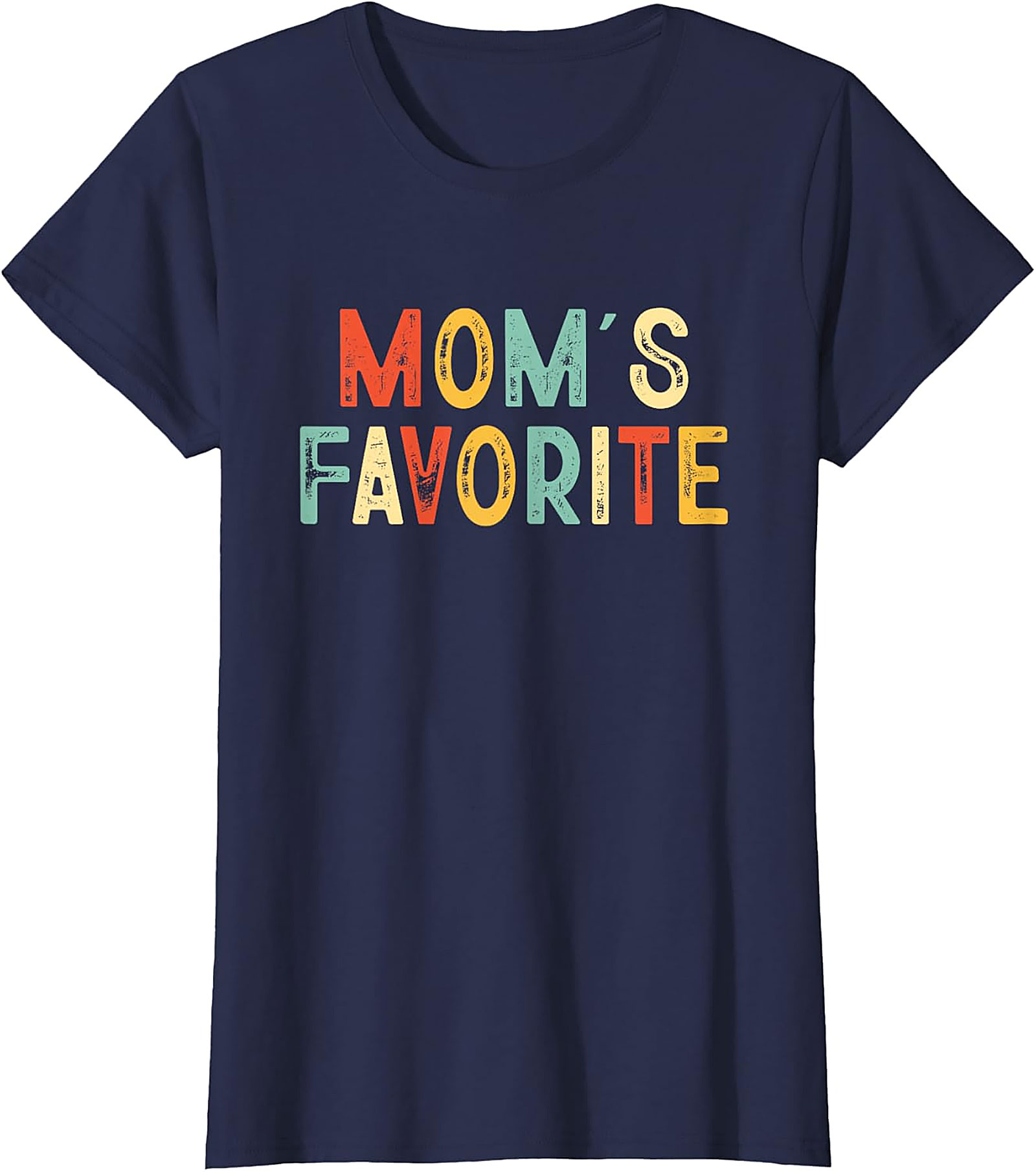 Mom's Favorite T-shirt Funny Retro Sibling Graphic Tee