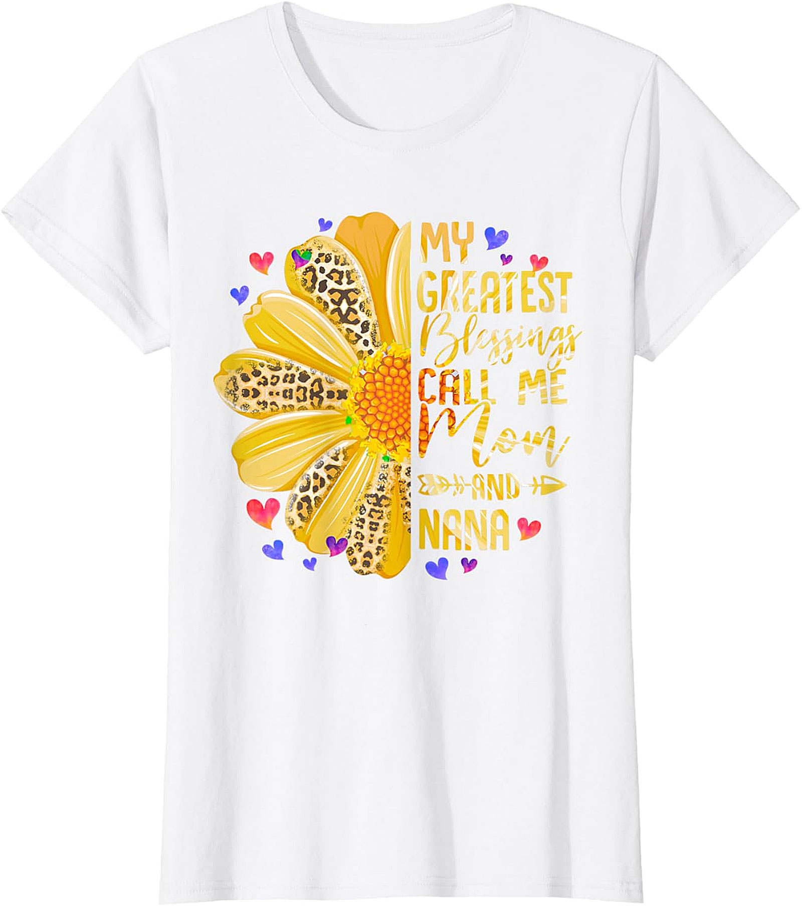  Mom and Nana T-Shirt | My Greatest Blessings Graphic Tee