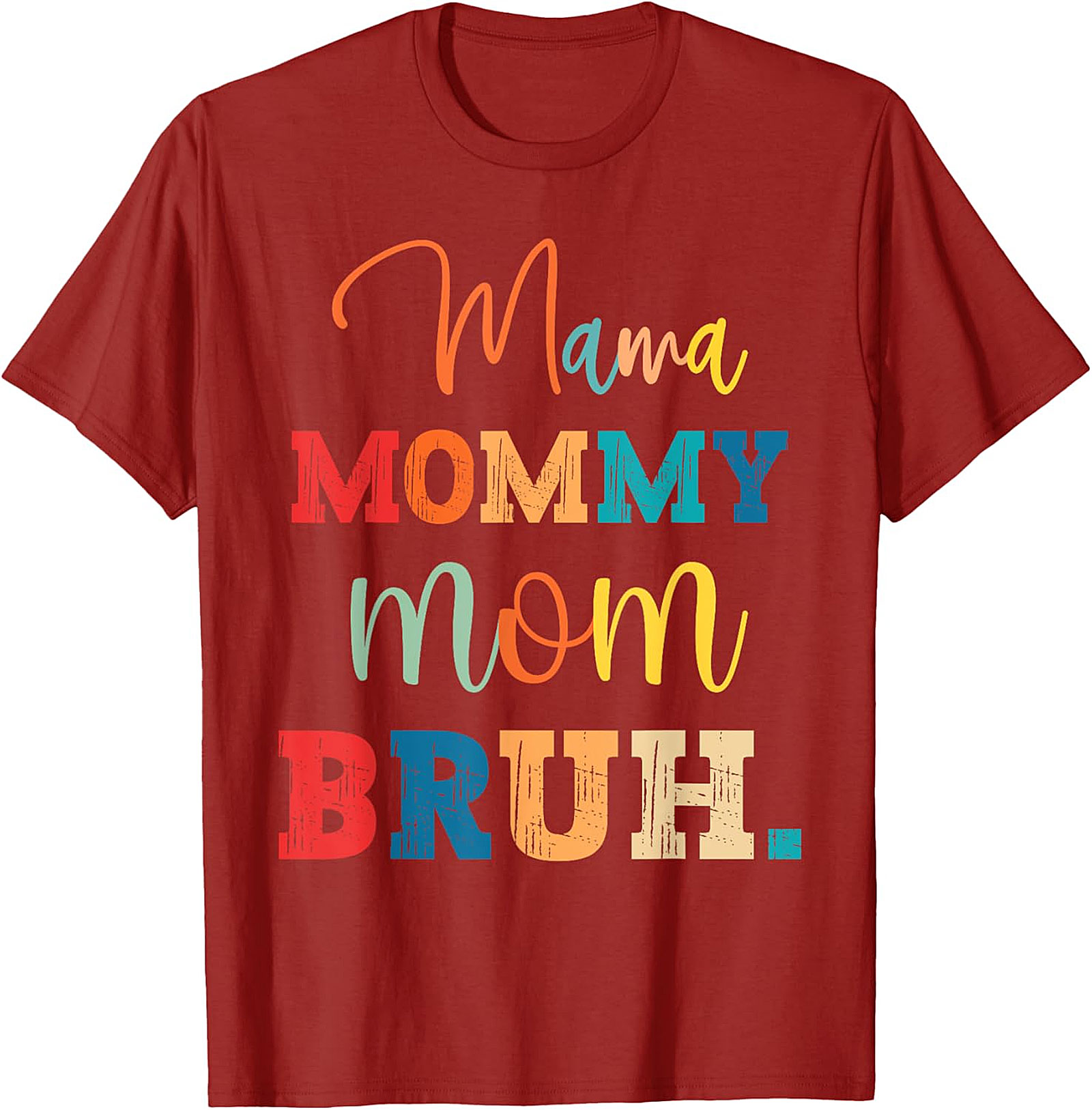 Mama Mommy Mom Bruh T-Shirt Funny Retro Mom Graphic Tee
