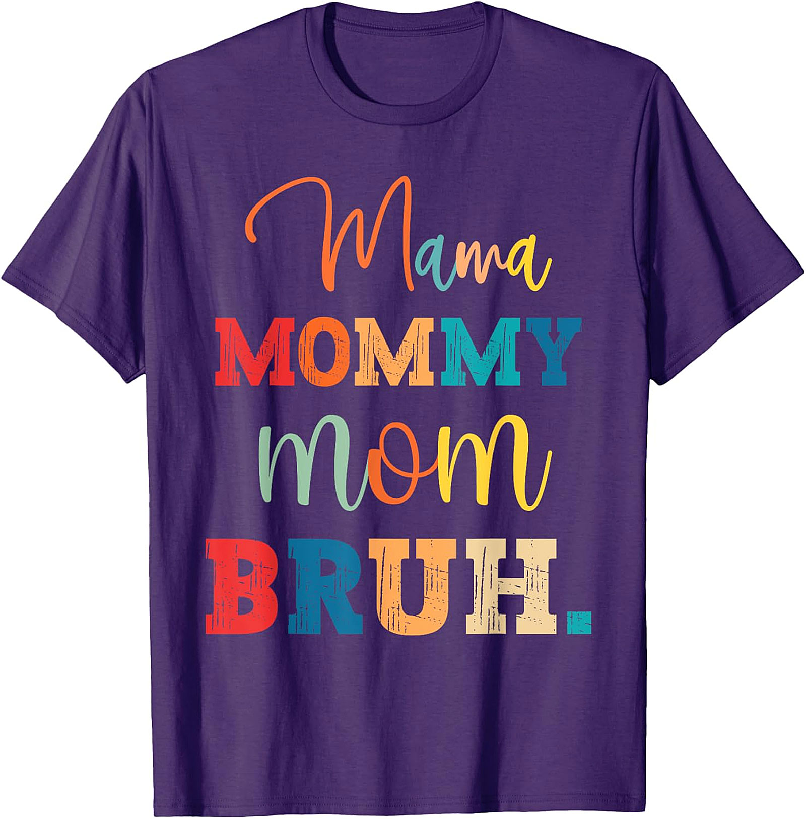 Mama Mommy Mom Bruh T-Shirt Funny Retro Mom Graphic Tee