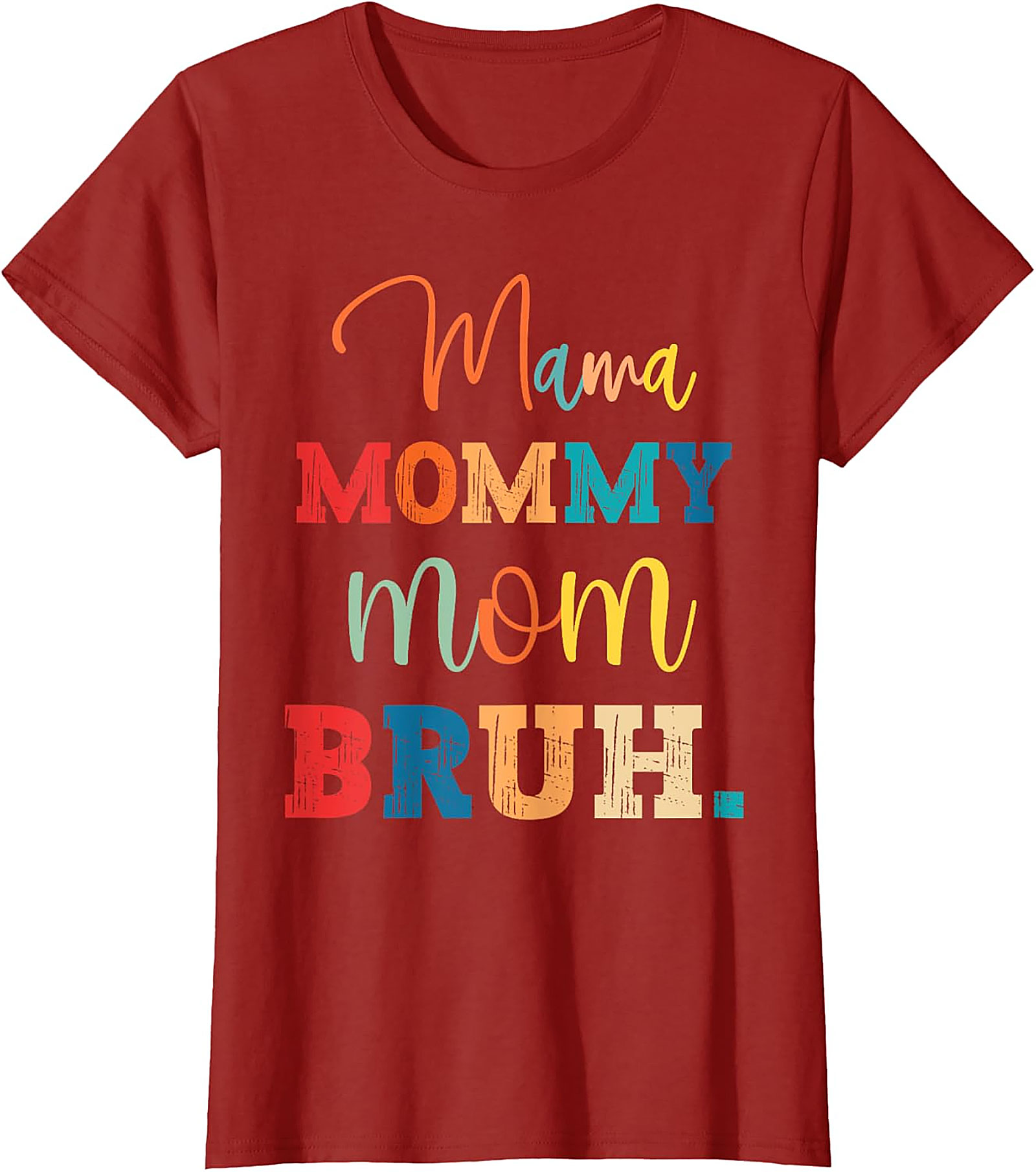 Mama Mommy Mom Bruh T-Shirt Funny Retro Mom Graphic Tee