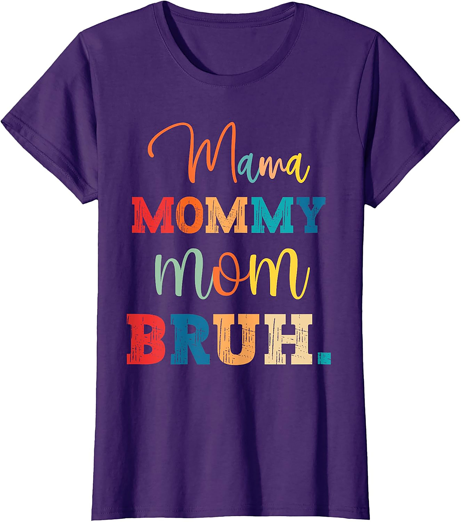 Mama Mommy Mom Bruh T-Shirt Funny Retro Mom Graphic Tee