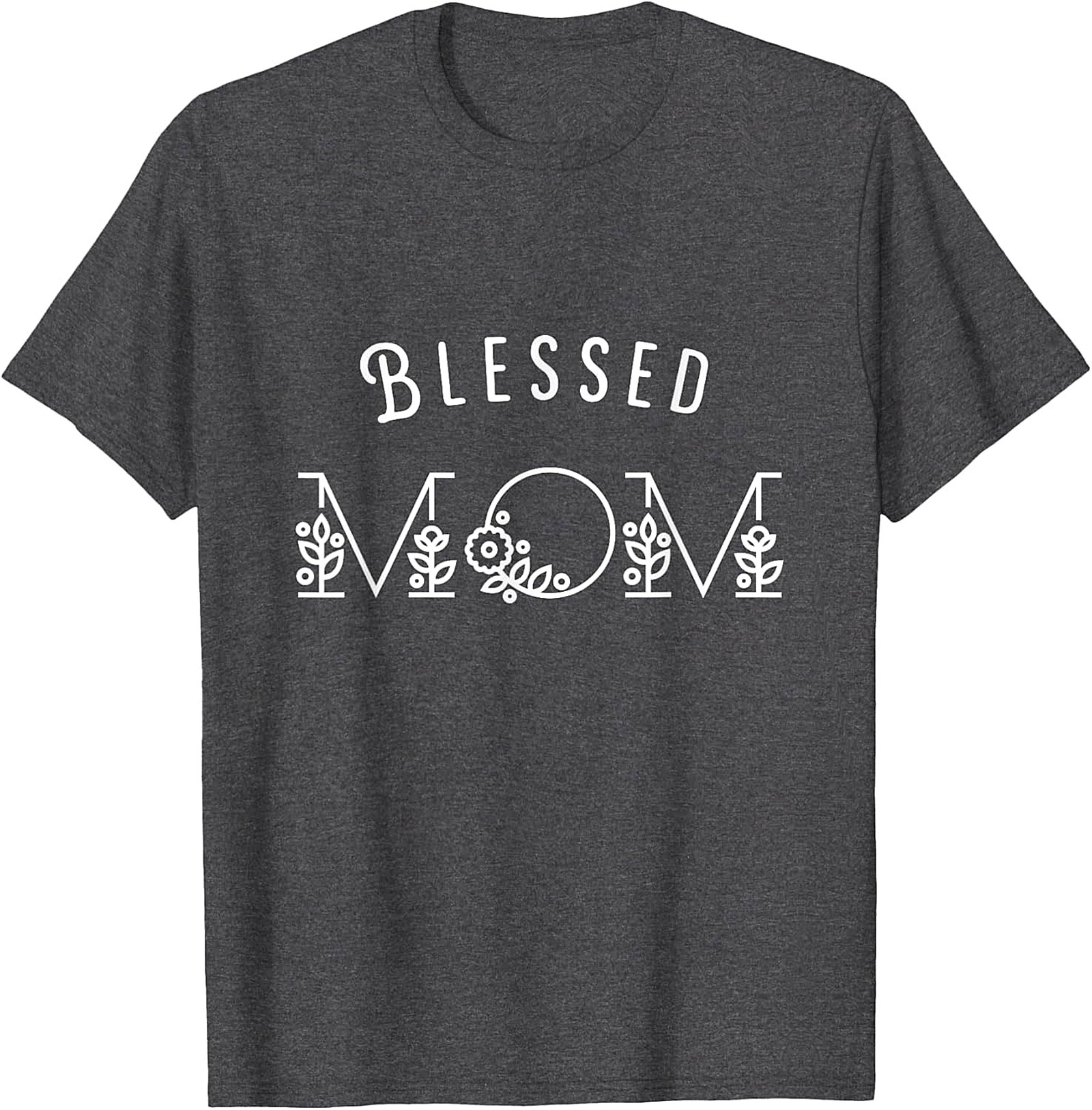 Blessed Mom Floral Graphic Tee Soft Cotton Unisex T-Shirt
