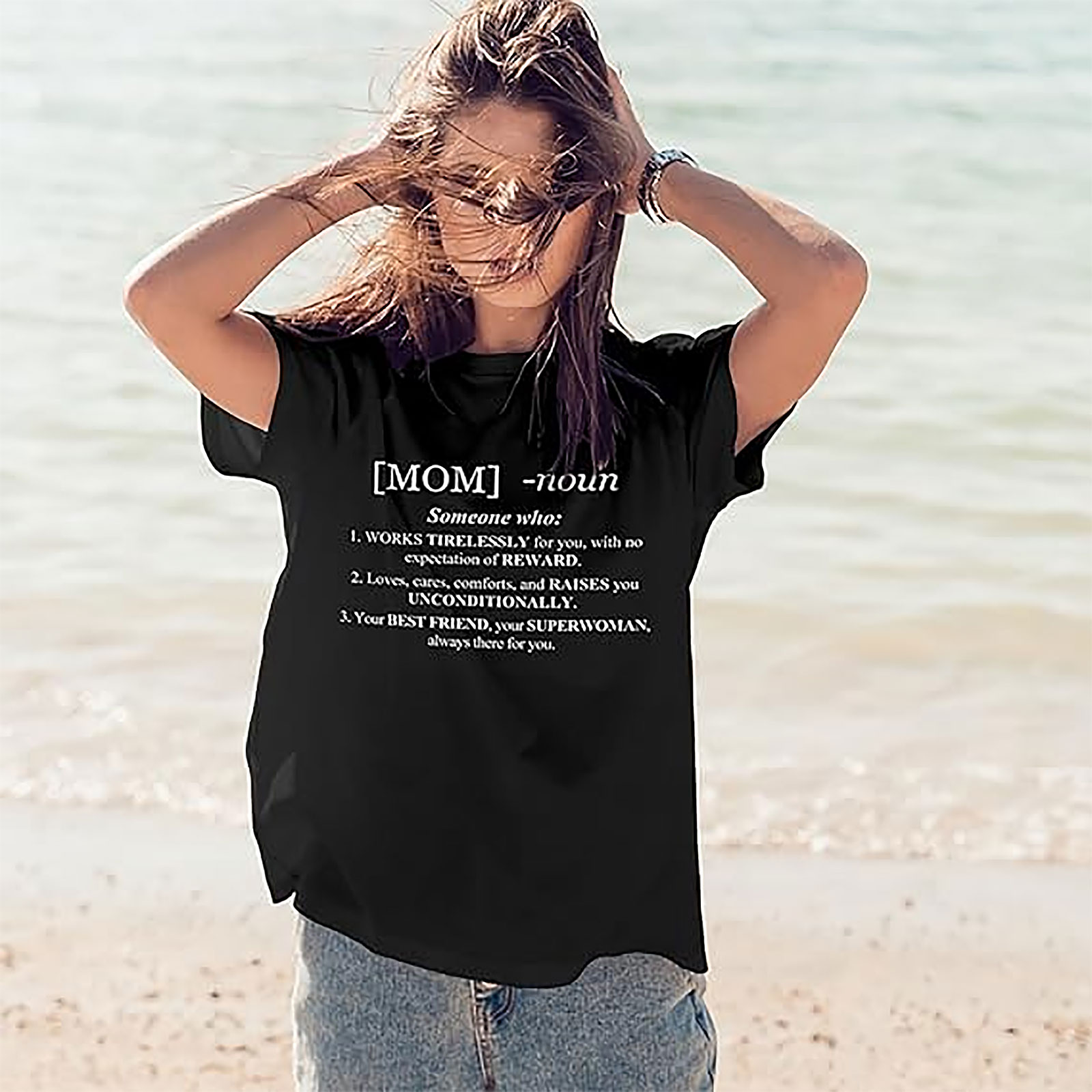 Mom Definition T-shirt | Funny Superwoman Graphic Tee Gift