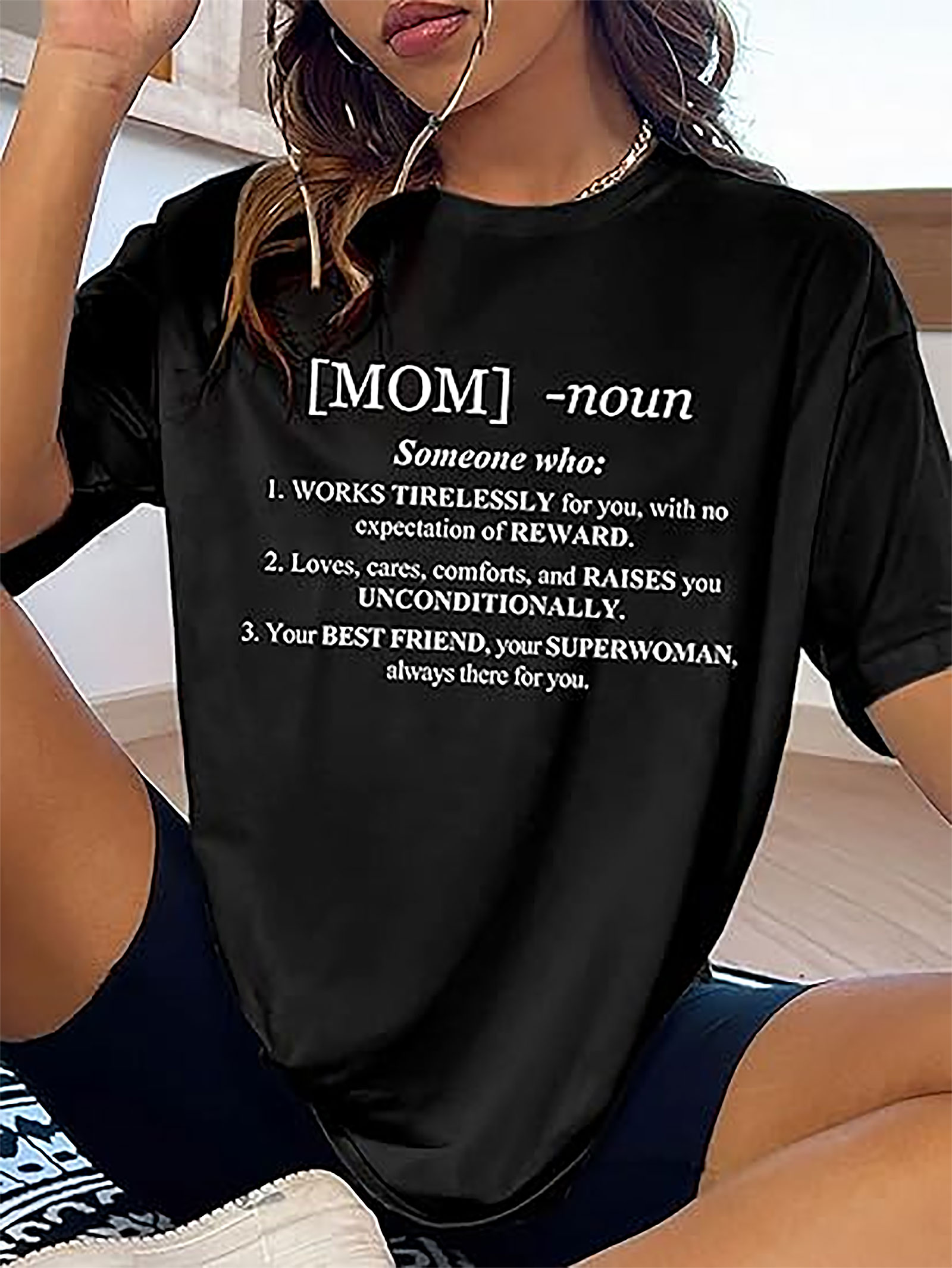 Mom Definition T-shirt | Funny Superwoman Graphic Tee Gift
