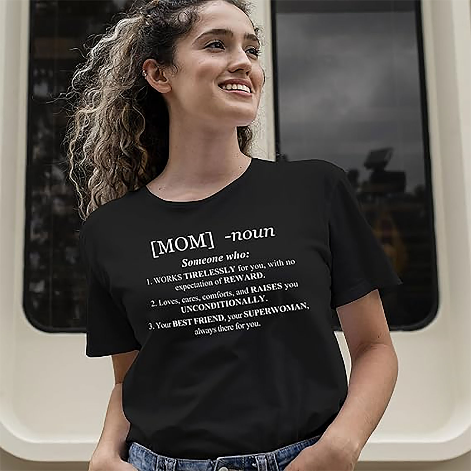 Mom Definition T-shirt | Funny Superwoman Graphic Tee Gift