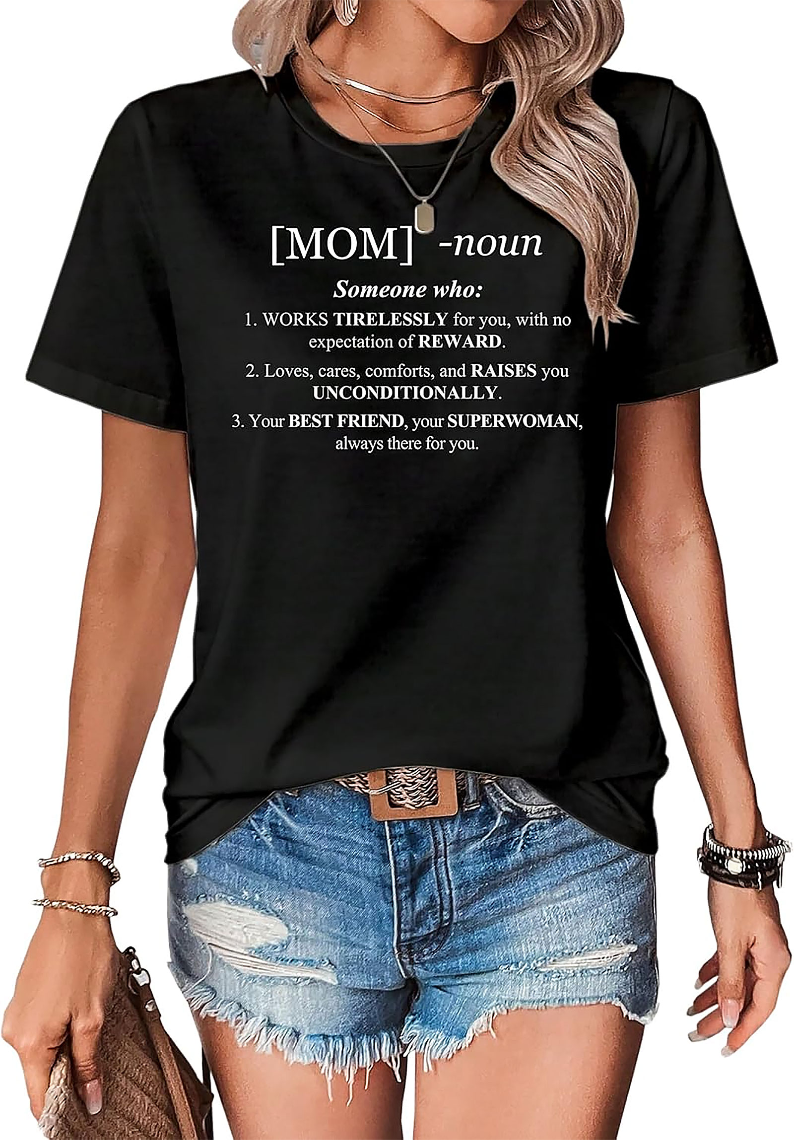 Mom Definition T-shirt | Funny Superwoman Graphic Tee Gift