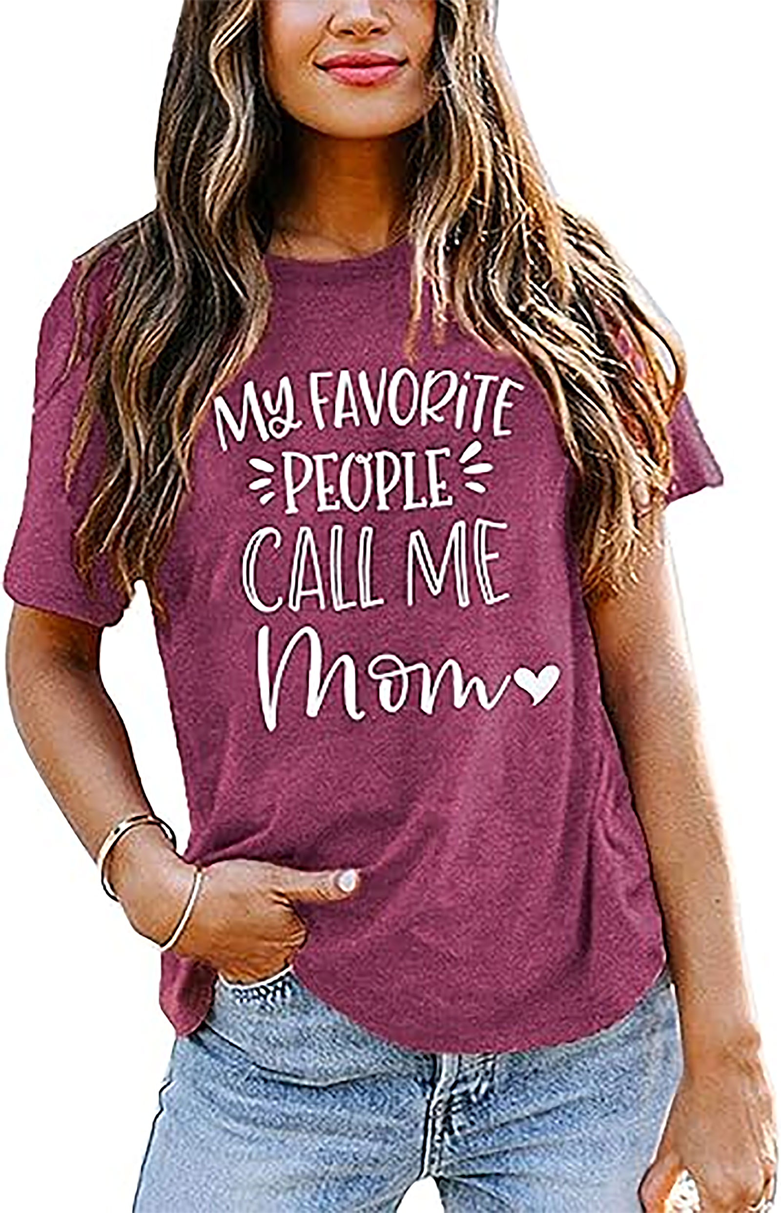 My Favorite People Call Me Mom T-Shirt | Soft Cotton Tee