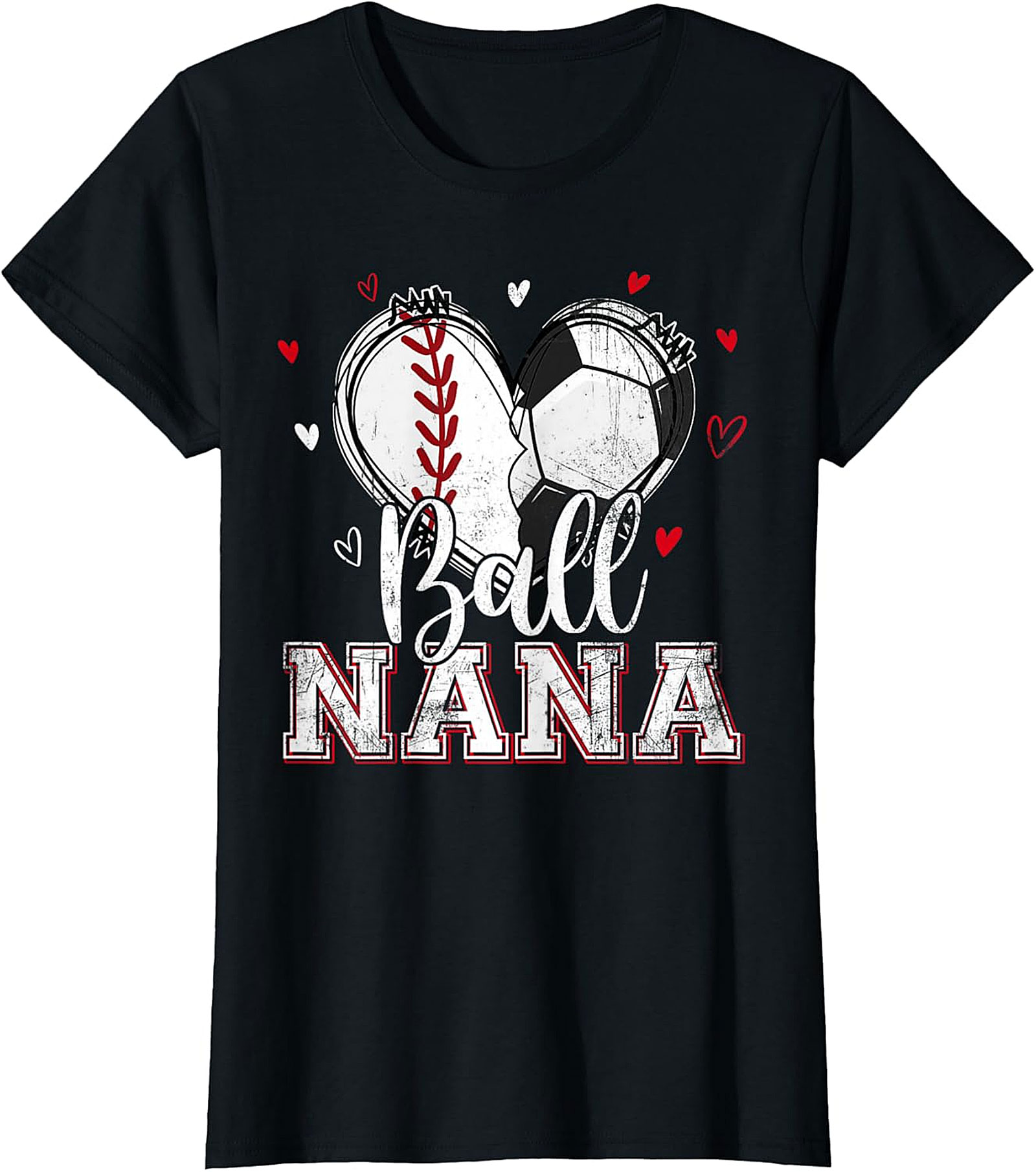 Ball Nana T-Shirt | Baseball & Soccer Grandma Graphic Tee