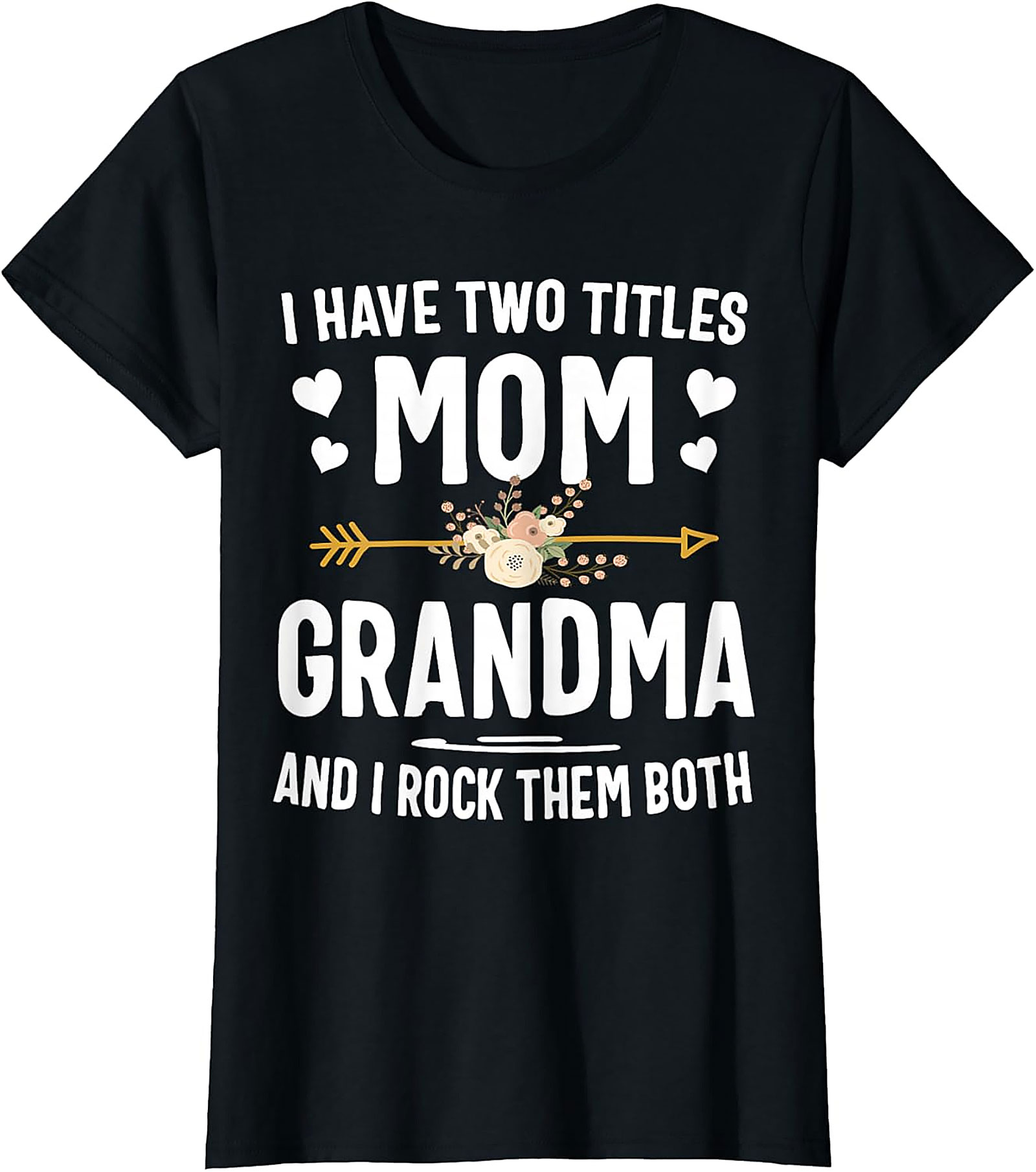 Mom Grandma T-shirt  Rock Them Both Graphic Tee