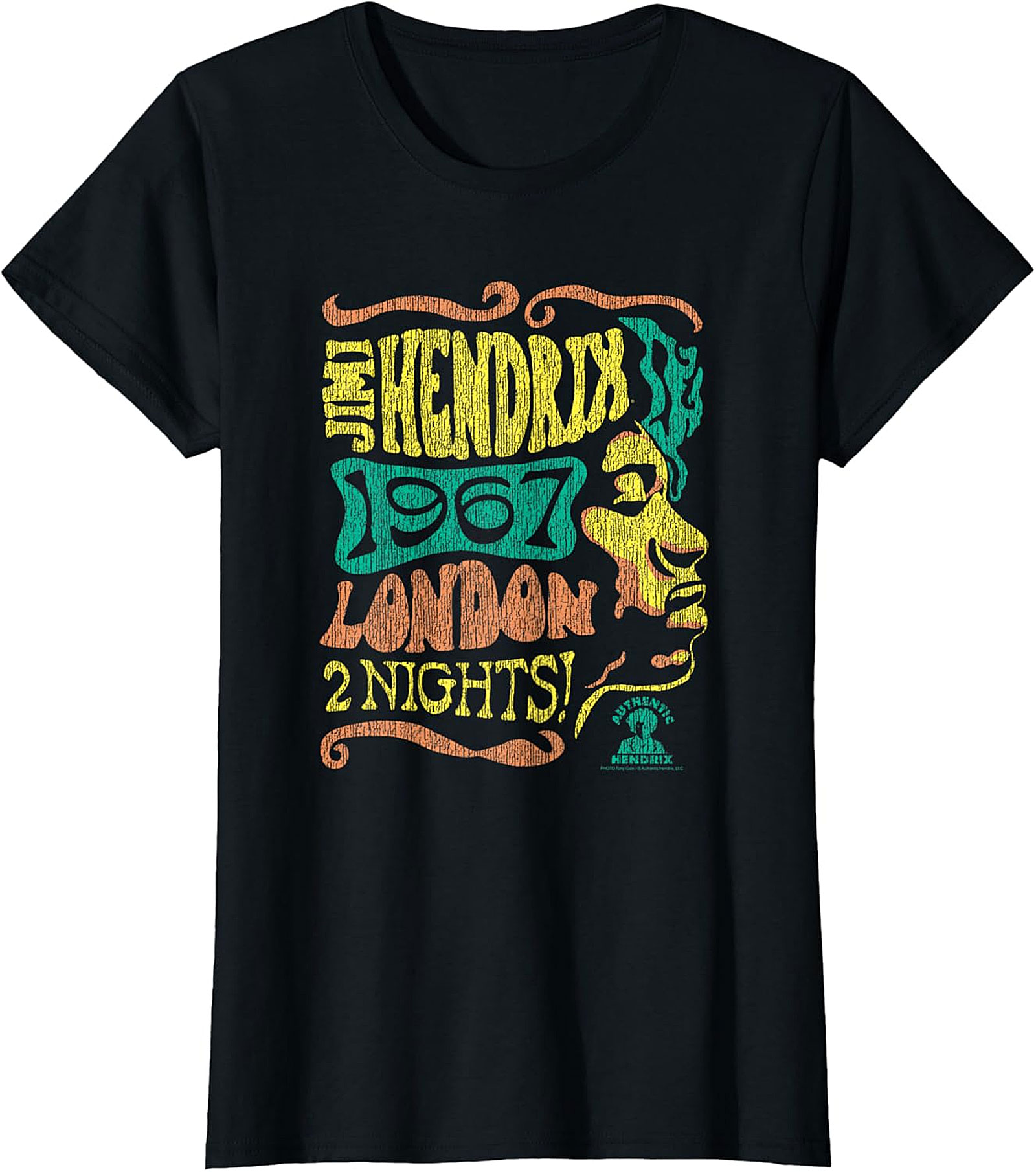  Jimi Hendrix 1967 London Graphic Tee | Vintage Rock Shirt