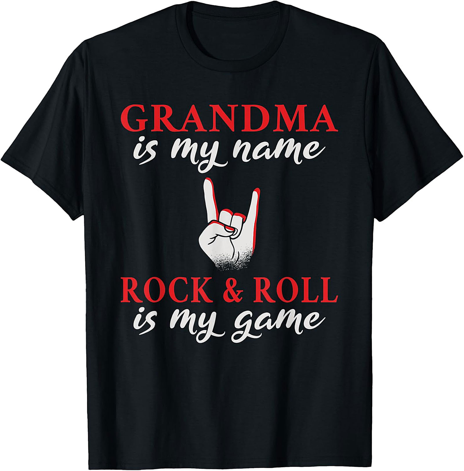 Grandma Rock and Roll T-Shirt | Cool & Funny Grandma Tee