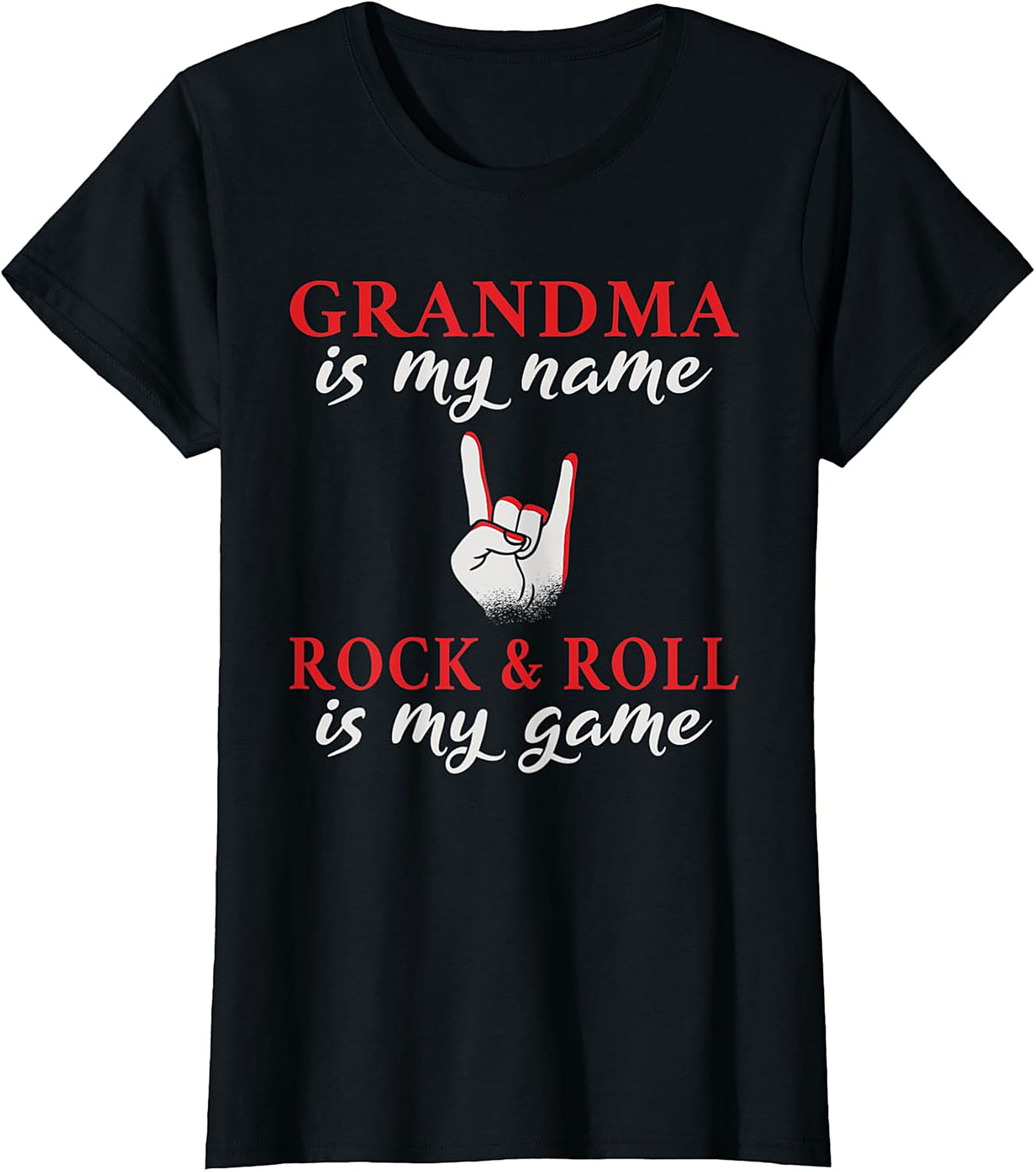 Grandma Rock and Roll T-Shirt | Cool & Funny Grandma Tee