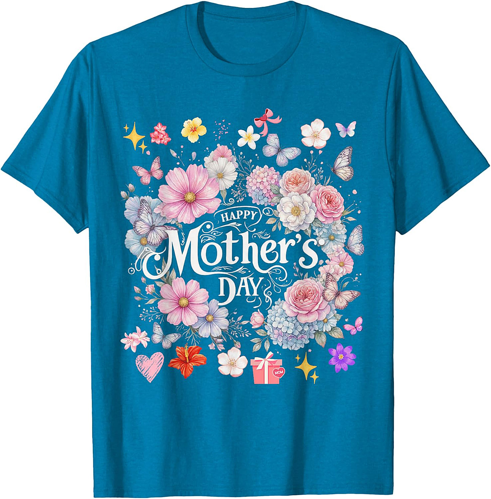 Happy Mother's Day Floral T-Shirt Soft Cotton Graphic Tee